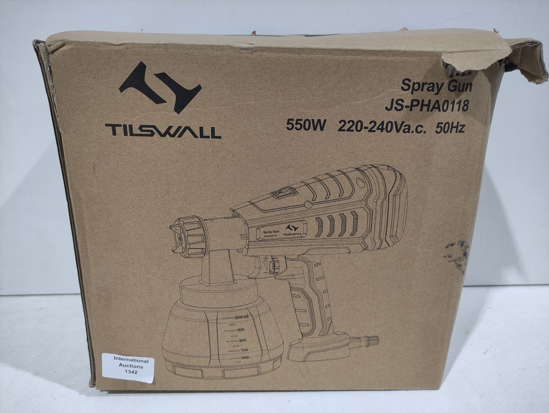 RRP £46.89 550W Paint Sprayer Tilswall HVLP Electric Paint Spray - Image 2 of 2