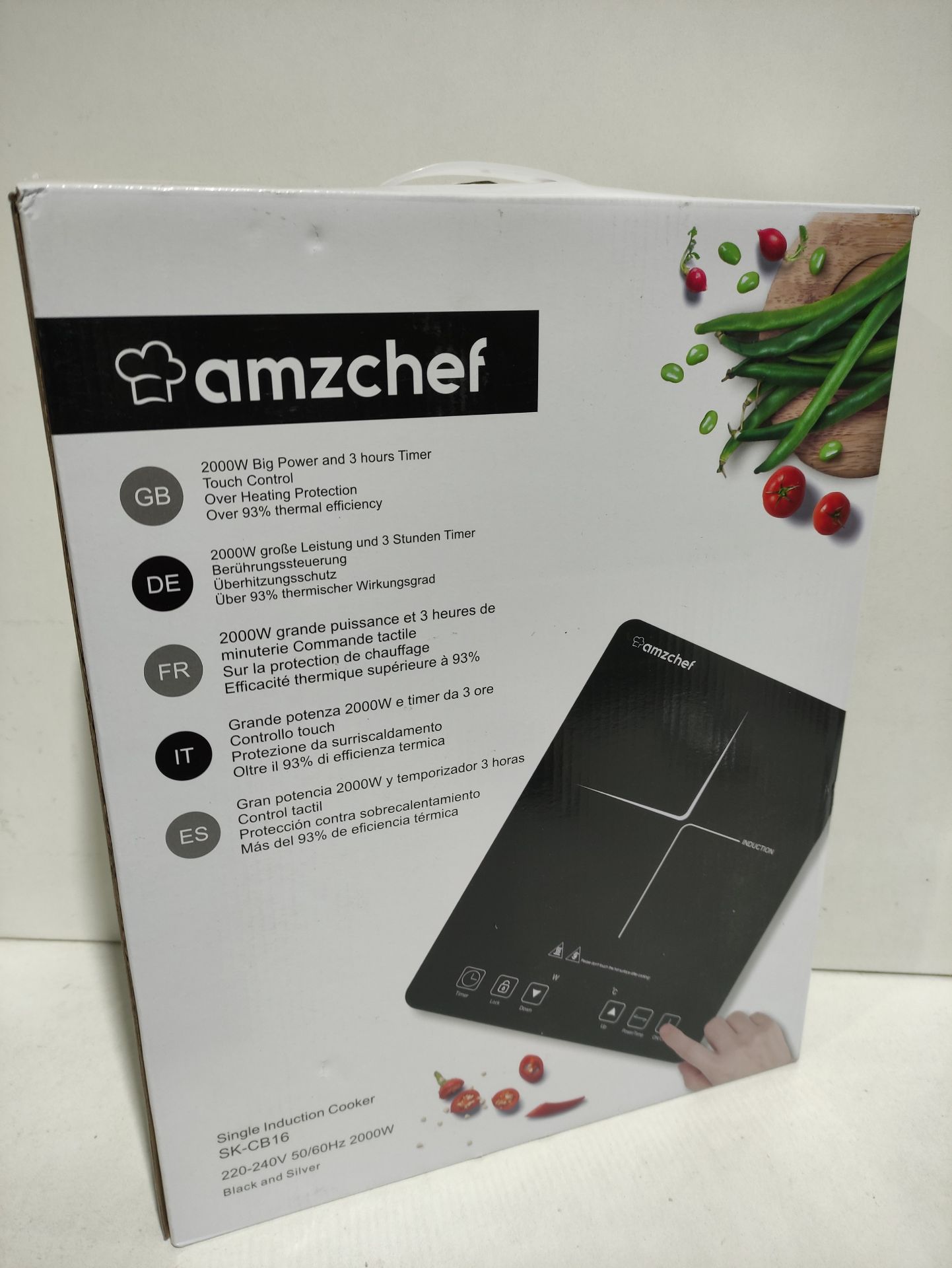 RRP £66.99 AMZCHEF Single Induction Cooker - Image 2 of 2