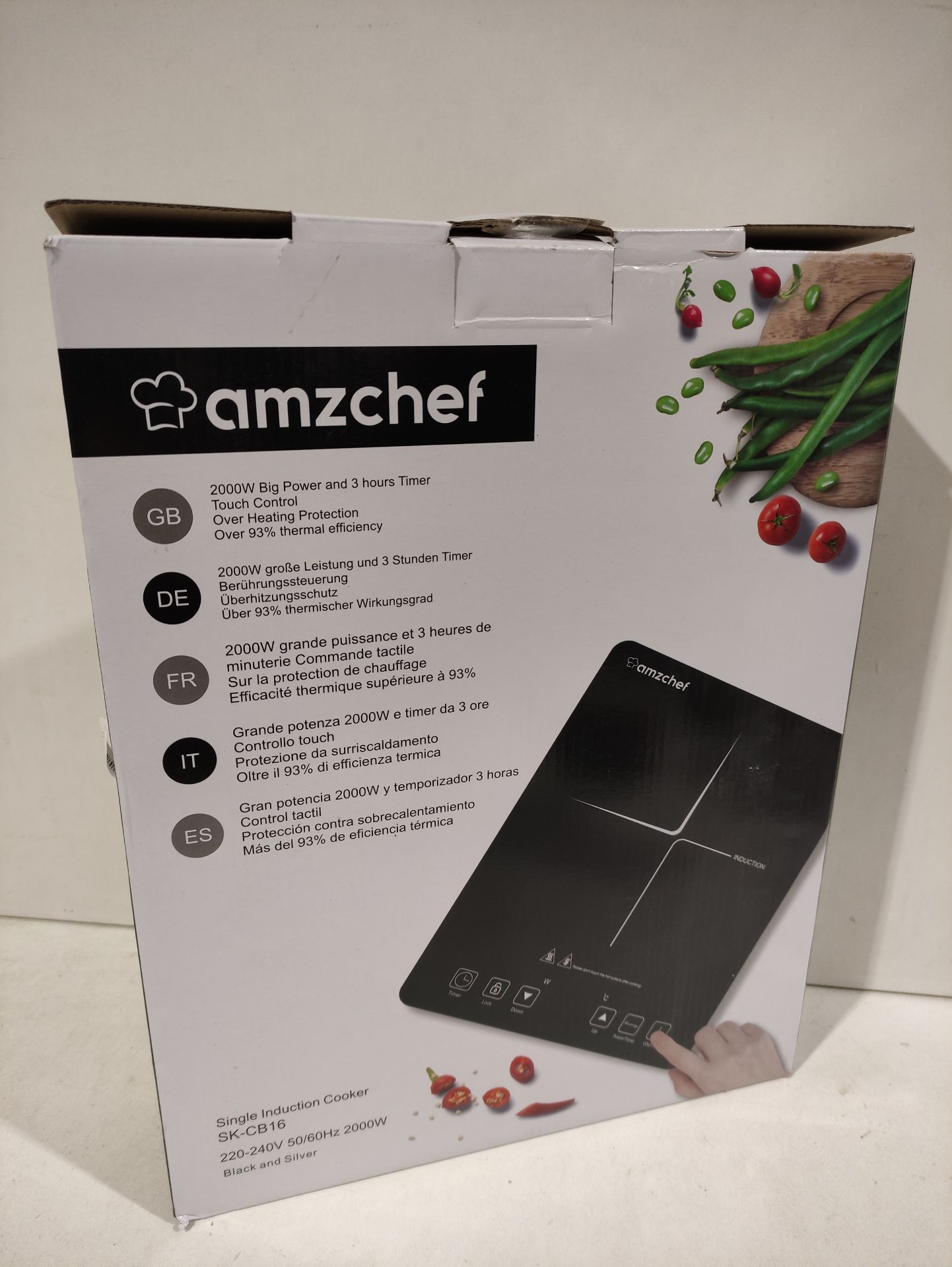 RRP £66.99 AMZCHEF Single Induction Cooker - Image 2 of 2