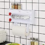 RRP £13.39 Vinsani 3 in 1 Wall Mounted Kitchen Dispenser for Aluminium Foil