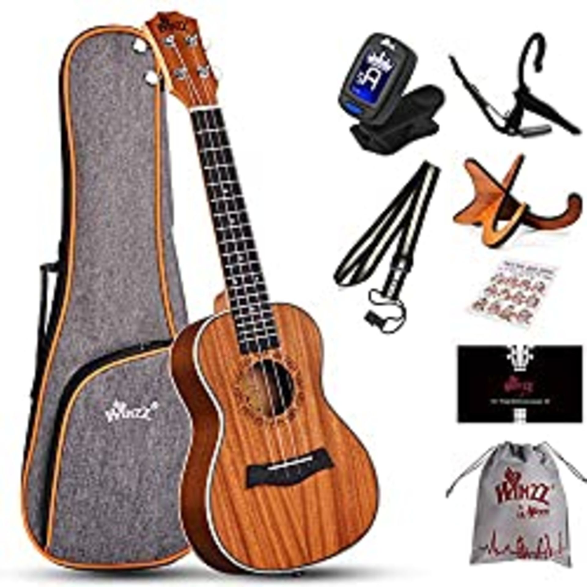 RRP £52.45 Winzz Concert Ukulele 23 Inch for Adults Beginners