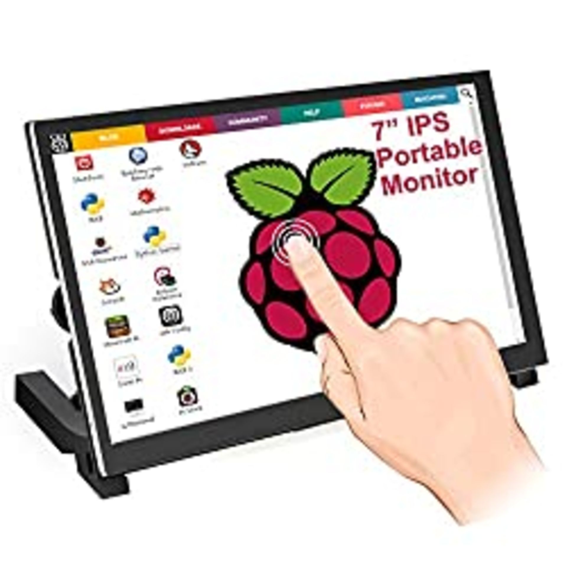 RRP £85.97 7 inches IPS Portable Touch Screen Monitor for Raspberry Pi 4