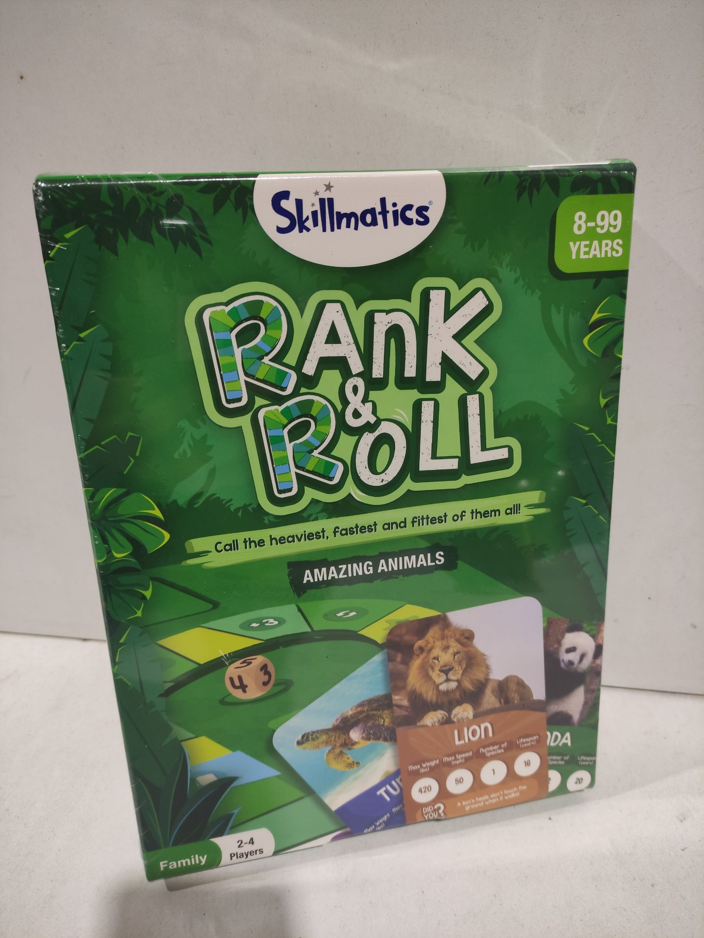 RRP £24.55 BRAND NEW STOCK Skillmatics Trump Card & Board Game - Rank & Roll Animals - Image 2 of 2