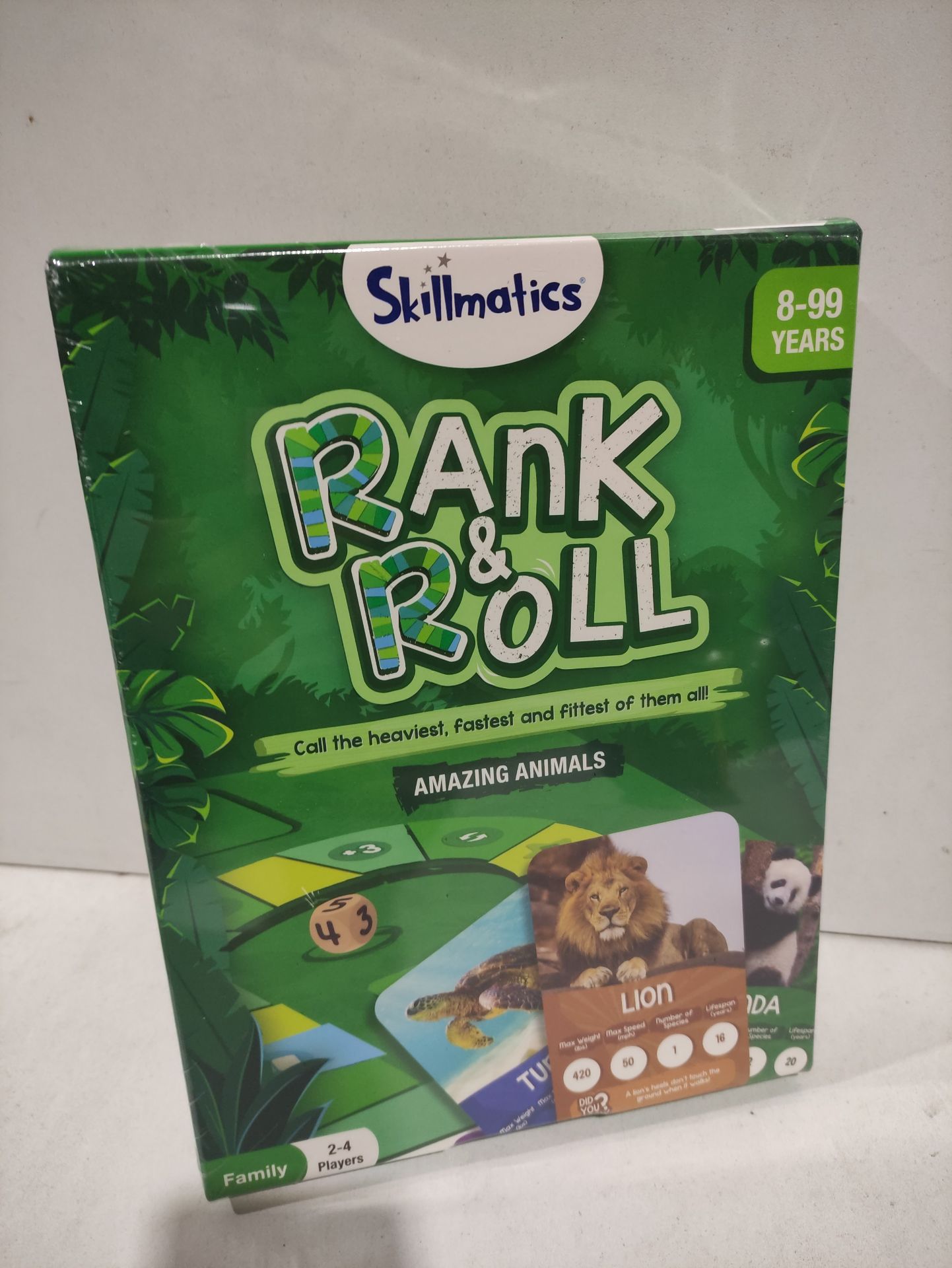 RRP £24.55 BRAND NEW STOCK Skillmatics Trump Card & Board Game - Rank & Roll Animals - Image 2 of 2