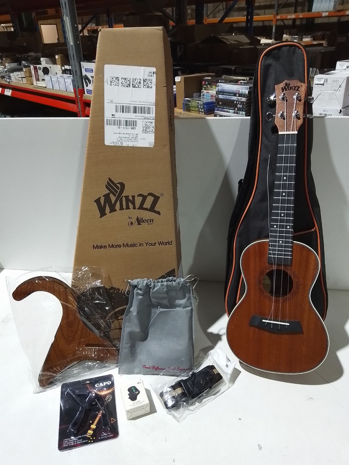 RRP £52.45 Winzz Concert Ukulele 23 Inch for Adults Beginners - Image 2 of 2