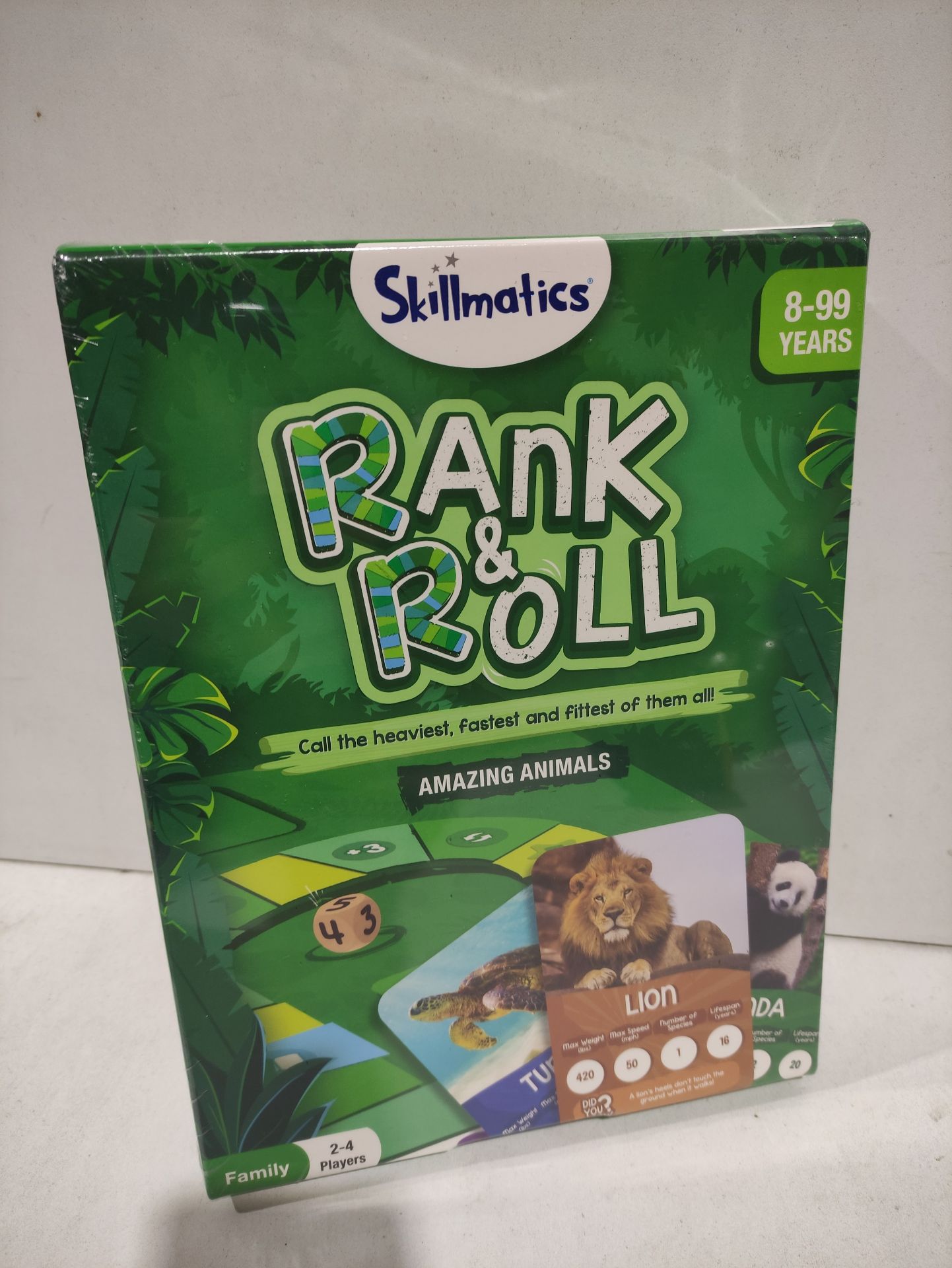 RRP £24.55 BRAND NEW STOCK Skillmatics Trump Card & Board Game - Rank & Roll Animals - Image 2 of 2