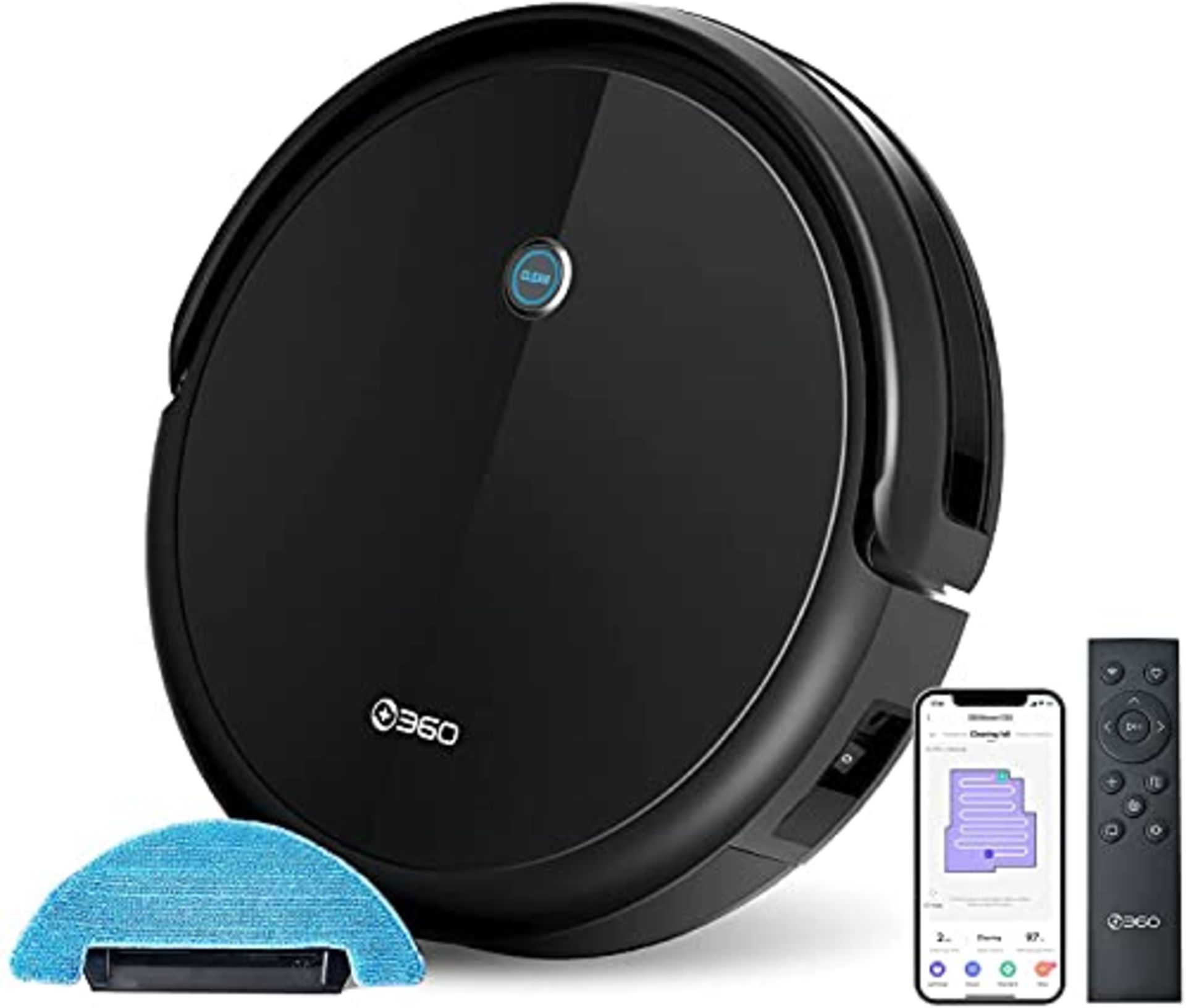 RRP £178.65 360 C50 Robot Vacuum Cleaner with Mop