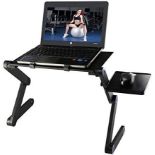 RRP £14.50 Foldable Laptop Table Stand for Bed