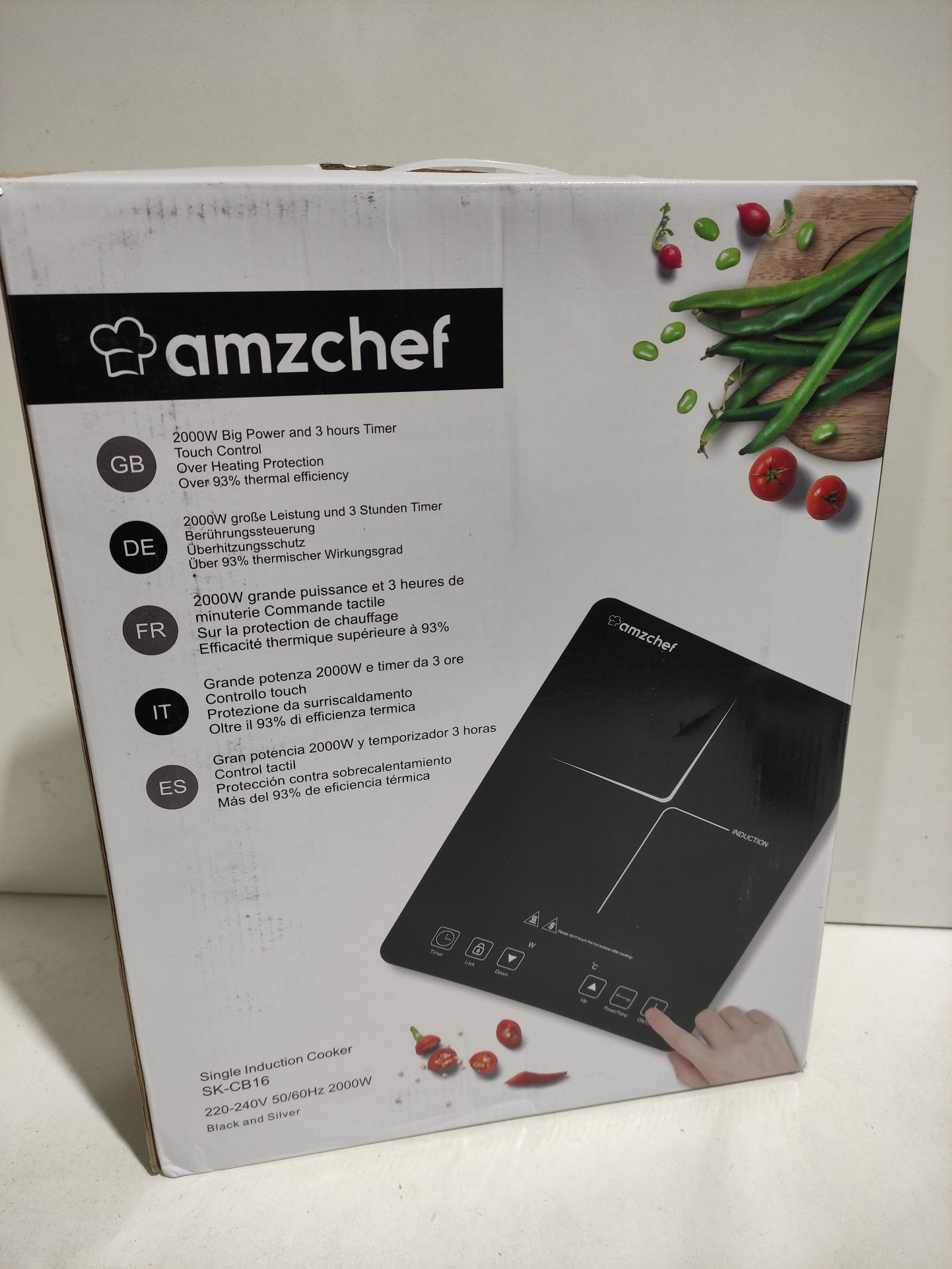 RRP £66.99 AMZCHEF Single Induction Cooker - Image 2 of 2