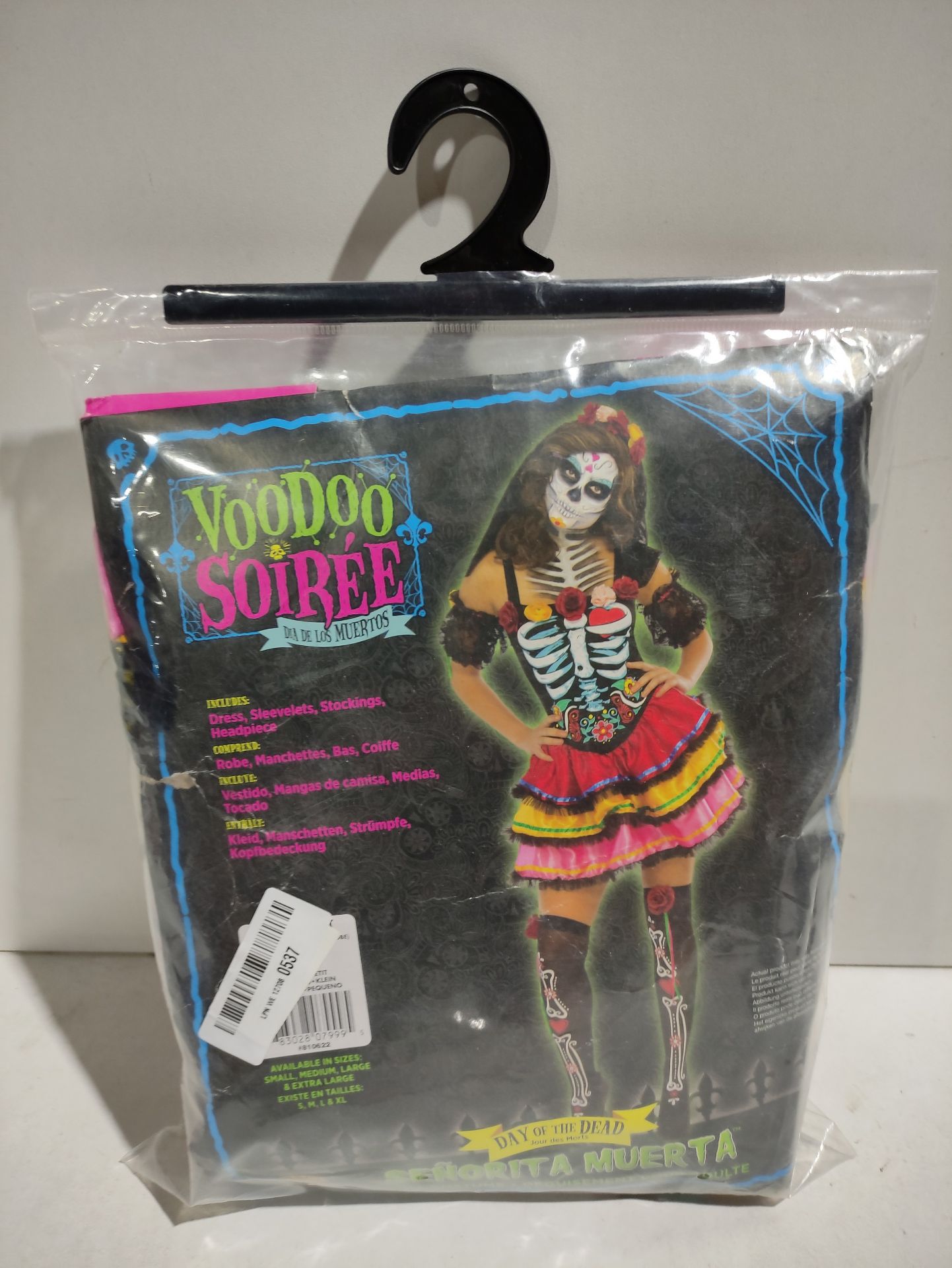 RRP £34.49 Rubie's Official Ladies Day of The Dead Senorita Skeleton Halloween - Image 2 of 2