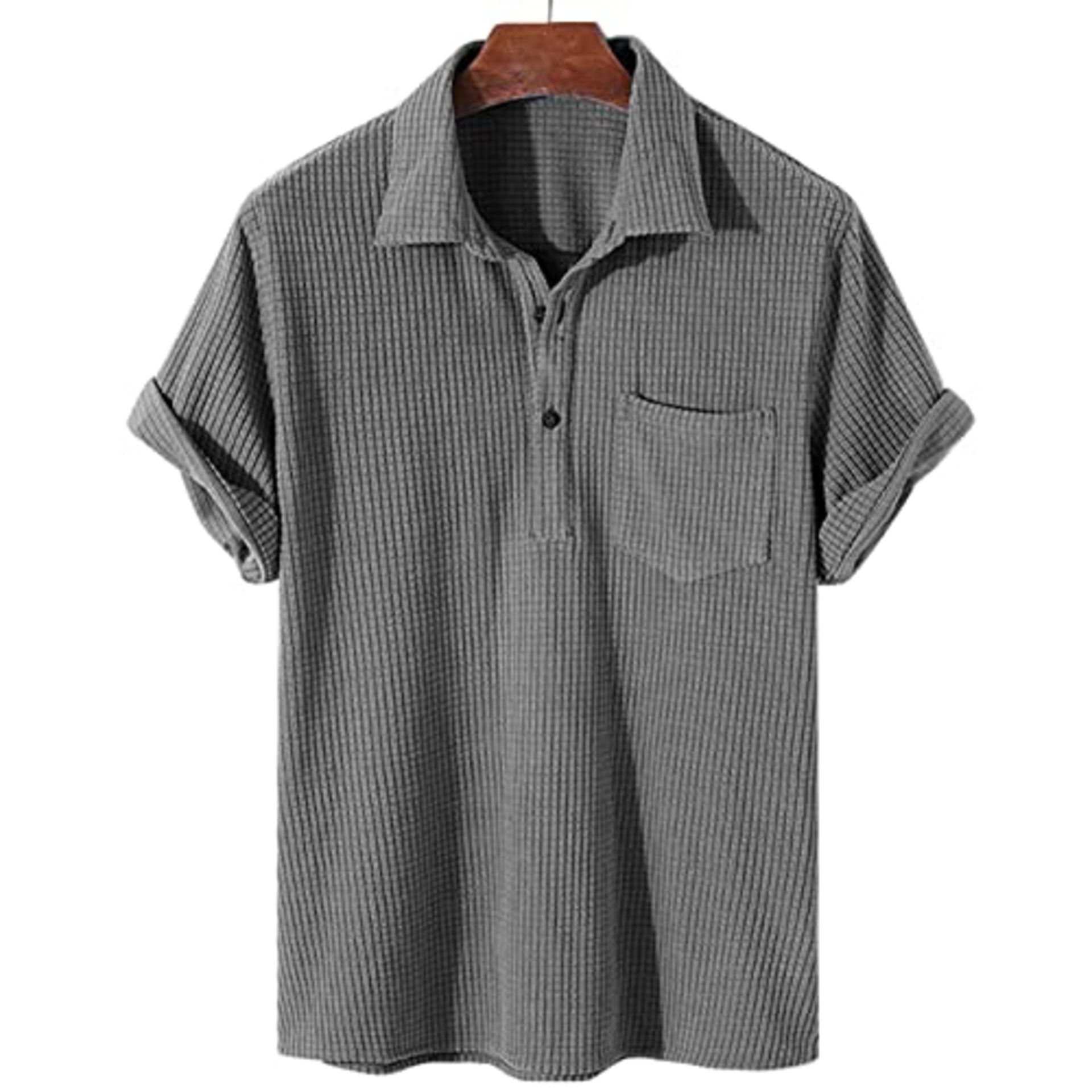 RRP £17.85 BRAND NEW STOCK AUMELR Mens Shirts Short Sleeve Corduroy Polo Shirts