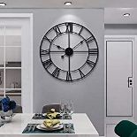 RRP £58.65 HAITANG Vintage Large Wall Clock Round Metal Nearly