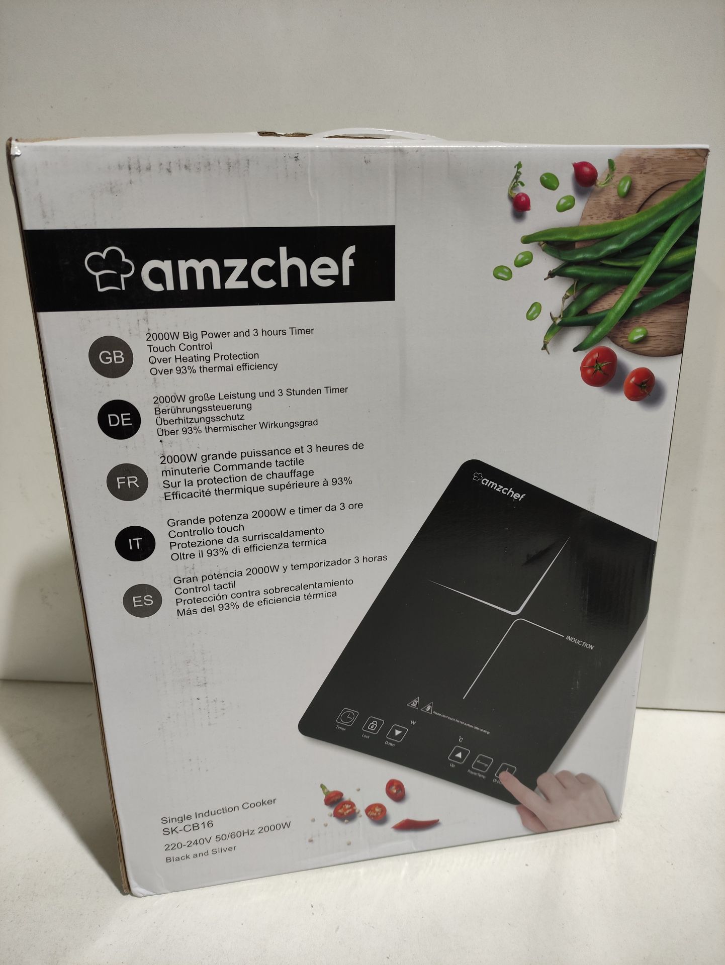 RRP £66.99 AMZCHEF Single Induction Cooker - Image 2 of 2