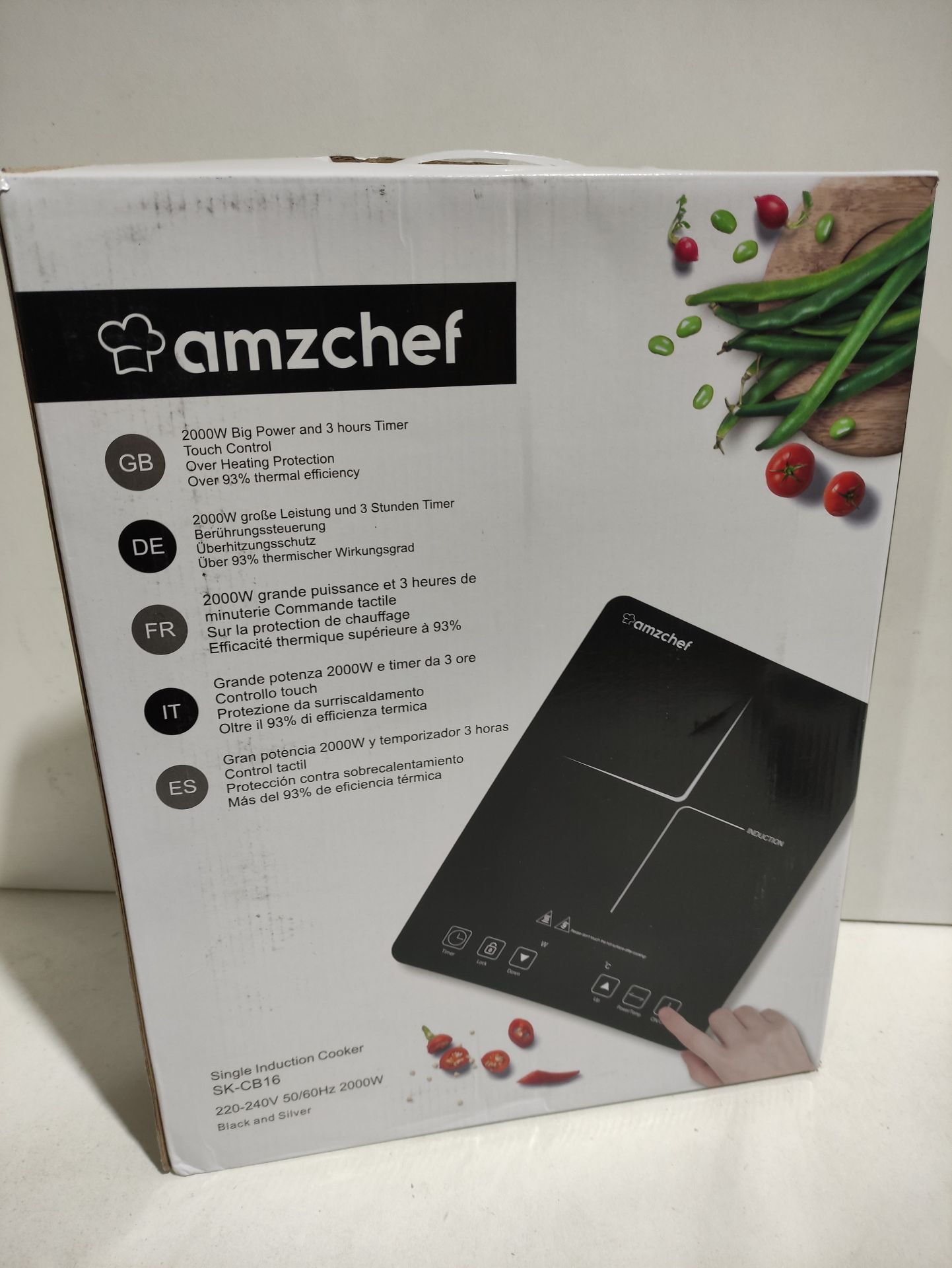 RRP £66.99 AMZCHEF Single Induction Cooker - Image 2 of 2