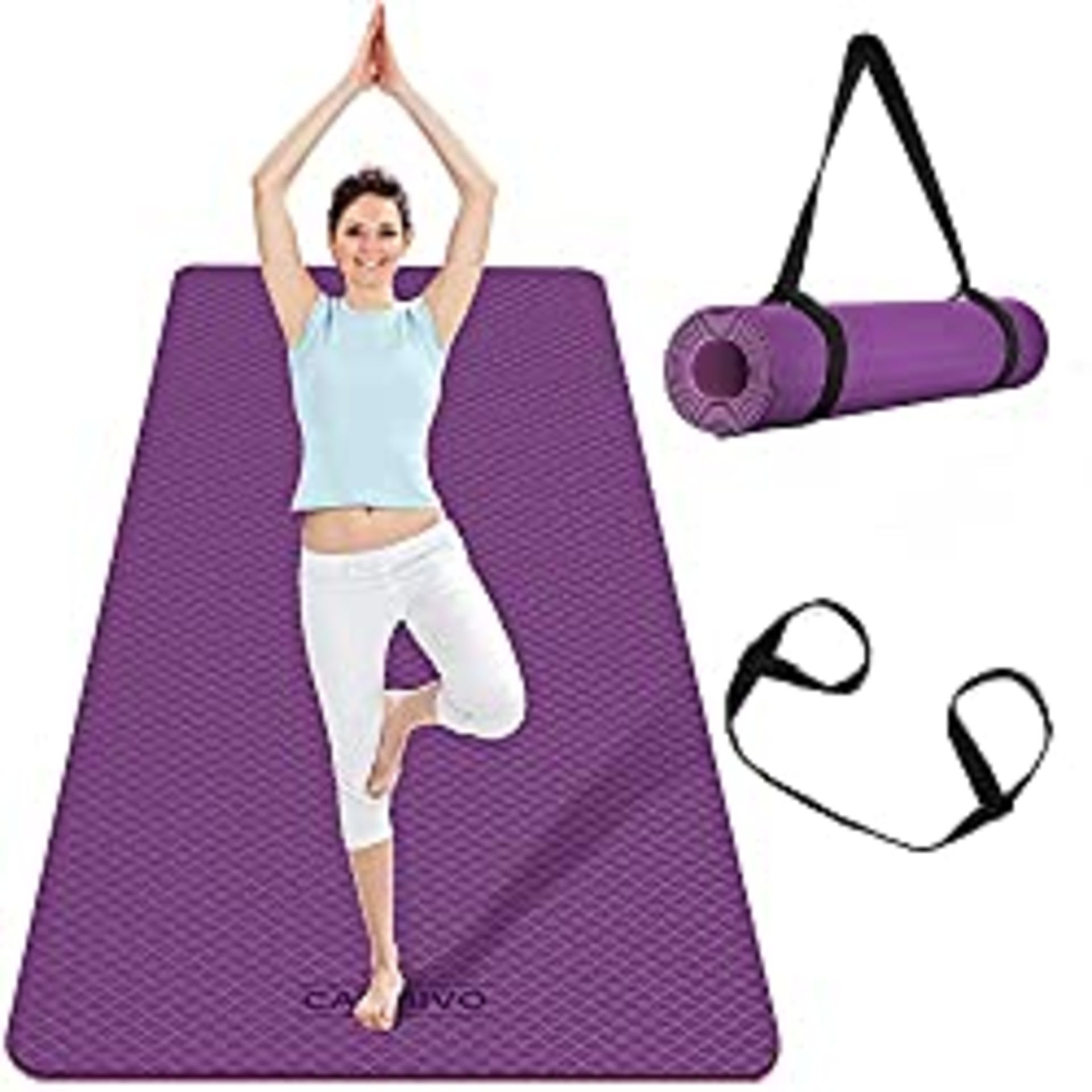 RRP £36.84 CAMBIVO Large Yoga Mat