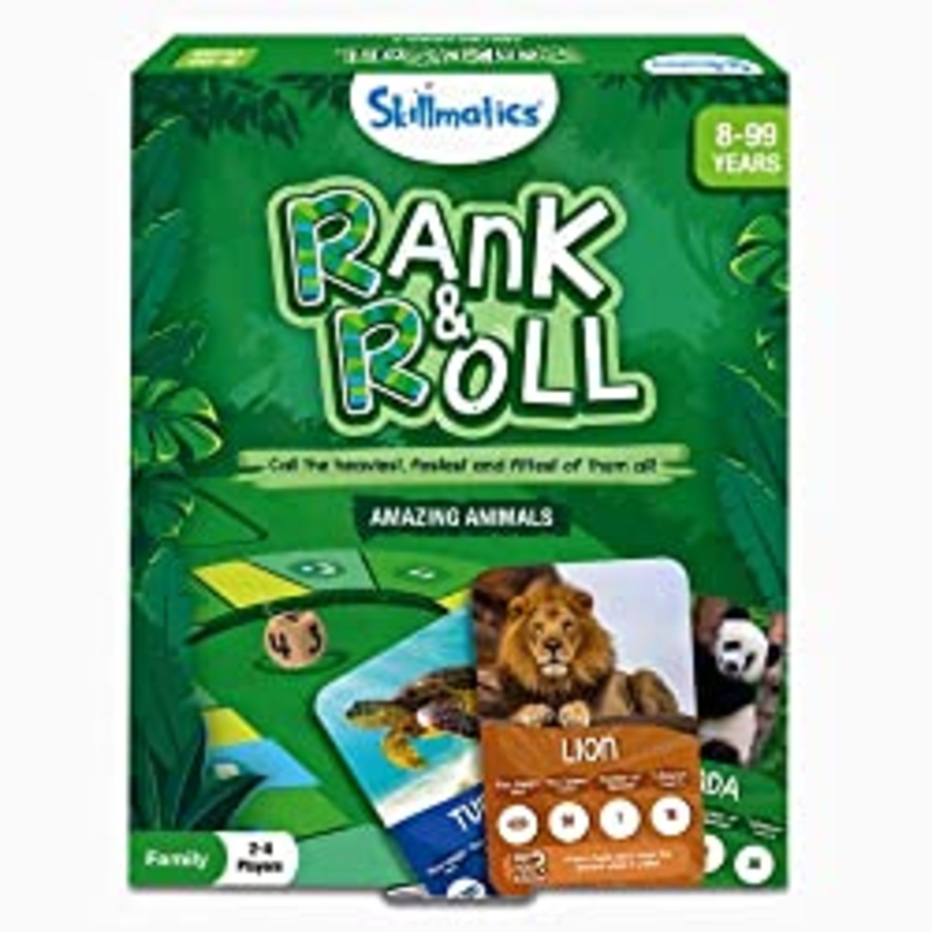 RRP £24.55 BRAND NEW STOCK Skillmatics Trump Card & Board Game - Rank & Roll Animals