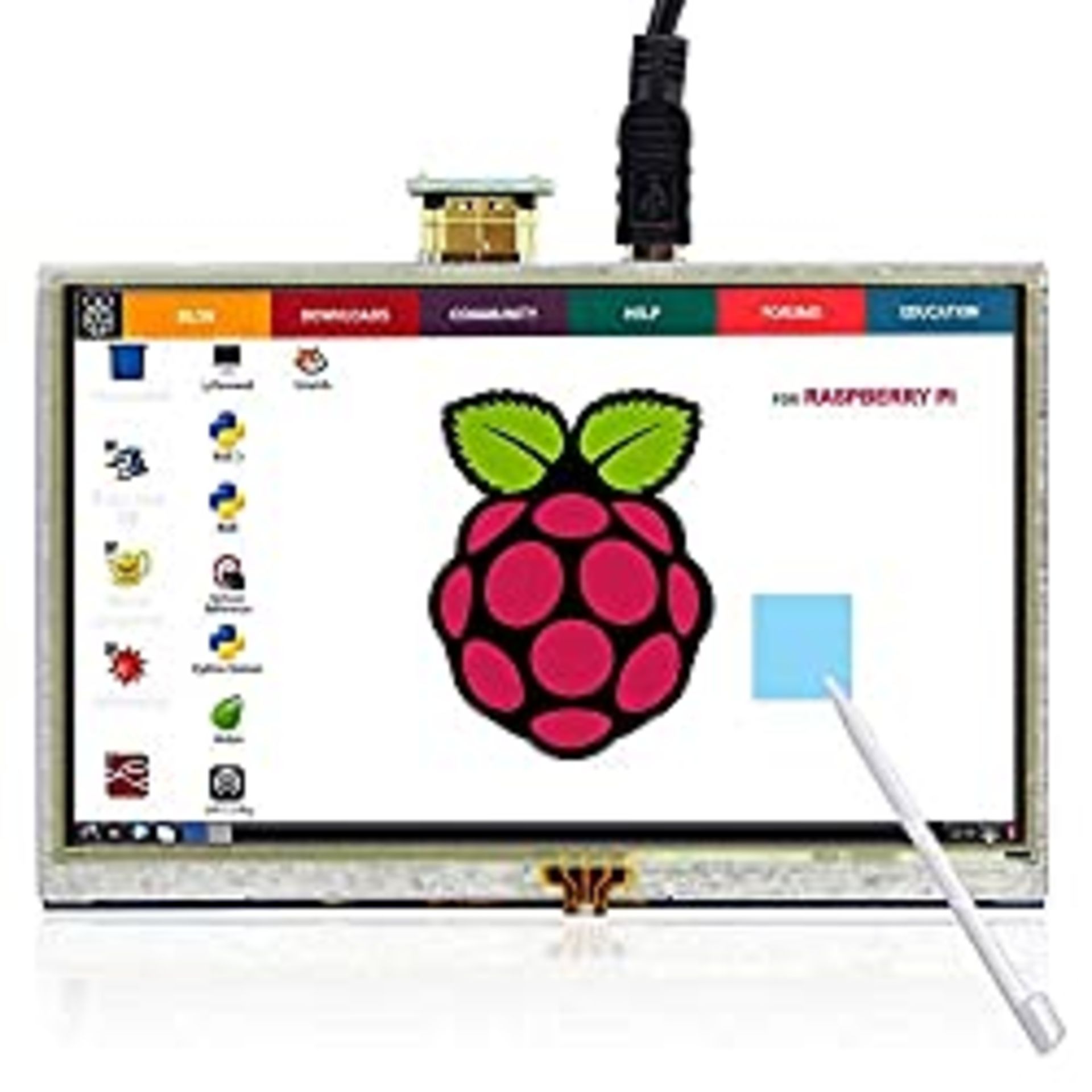 RRP £44.65 ELECROW 5 Inch Raspberry Pi Display Touch Screen 800x480