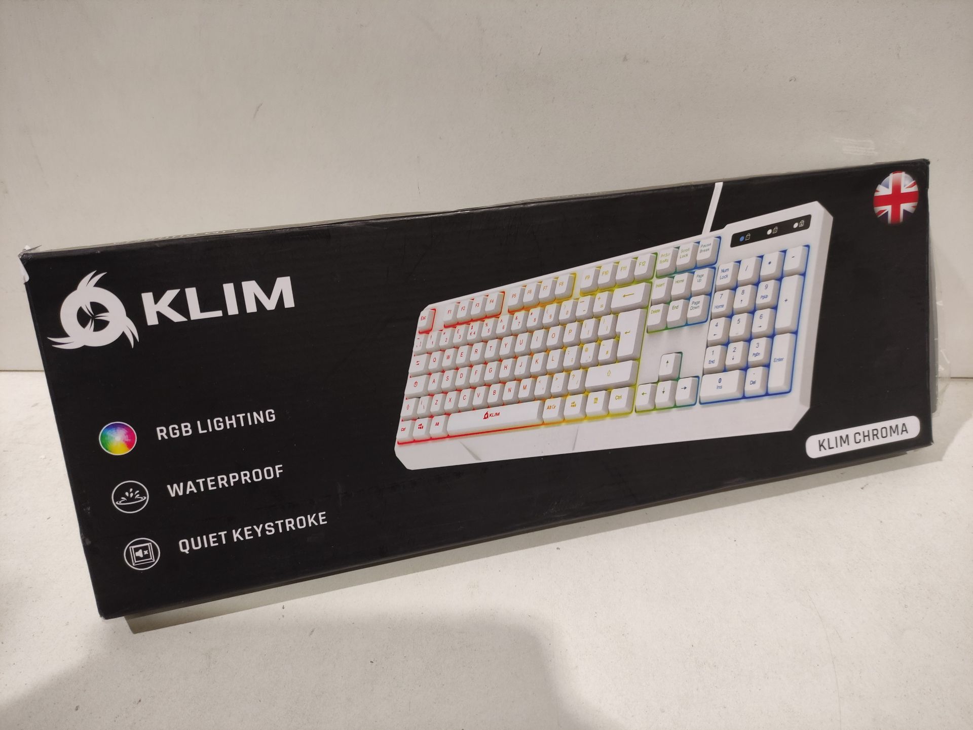 RRP £27.89 KLIM Chroma Gaming Keyboard Wired USB - Image 2 of 2