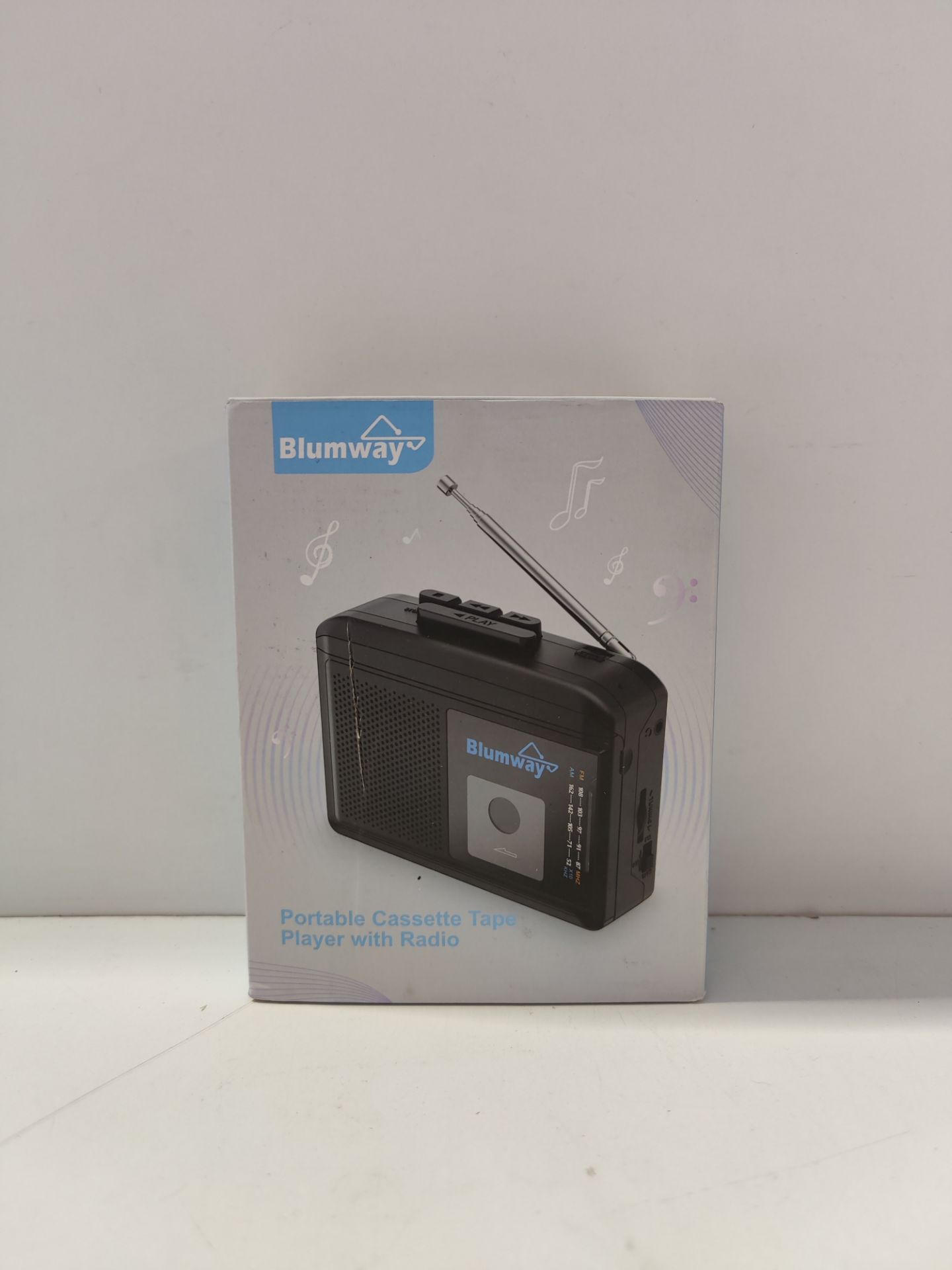 RRP £35.72 BlumWay Bluetooth Walkman Portable Retro Cassette Player - Image 2 of 2