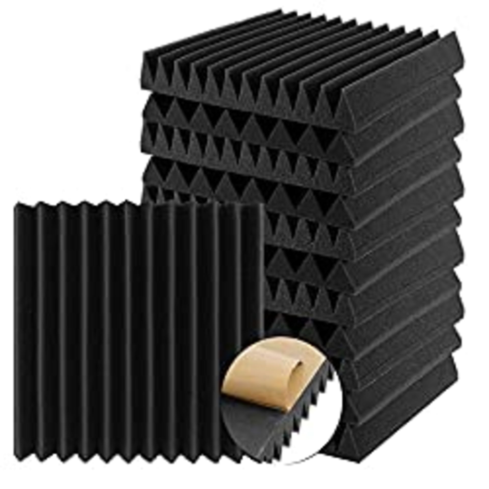 RRP £22.32 ZOENHOU 12 Pack 2" Thickened Acoustic Foam Sound Proofing Panels