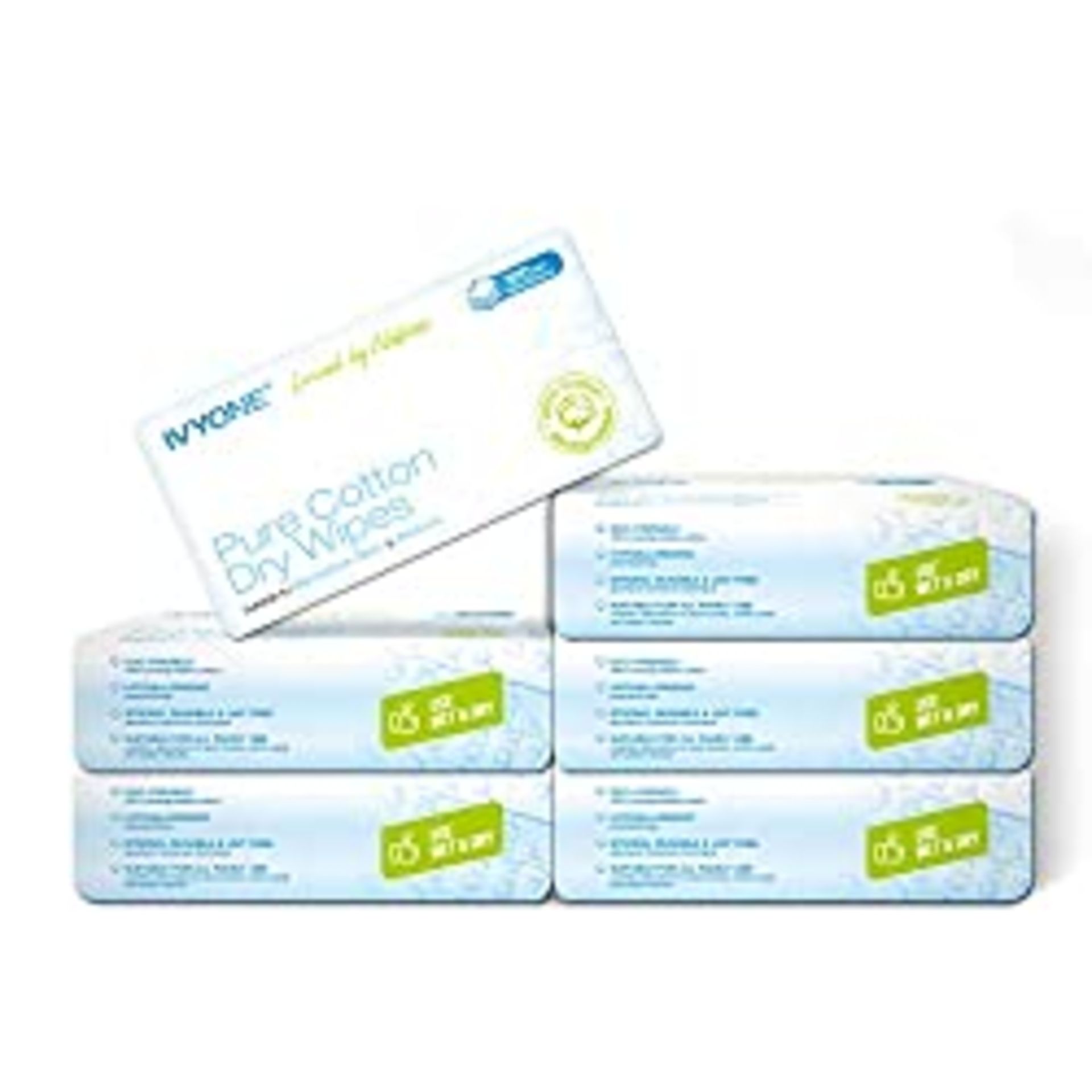 RRP £33.33 Ivyone Pure Cotton Dry Wipes
