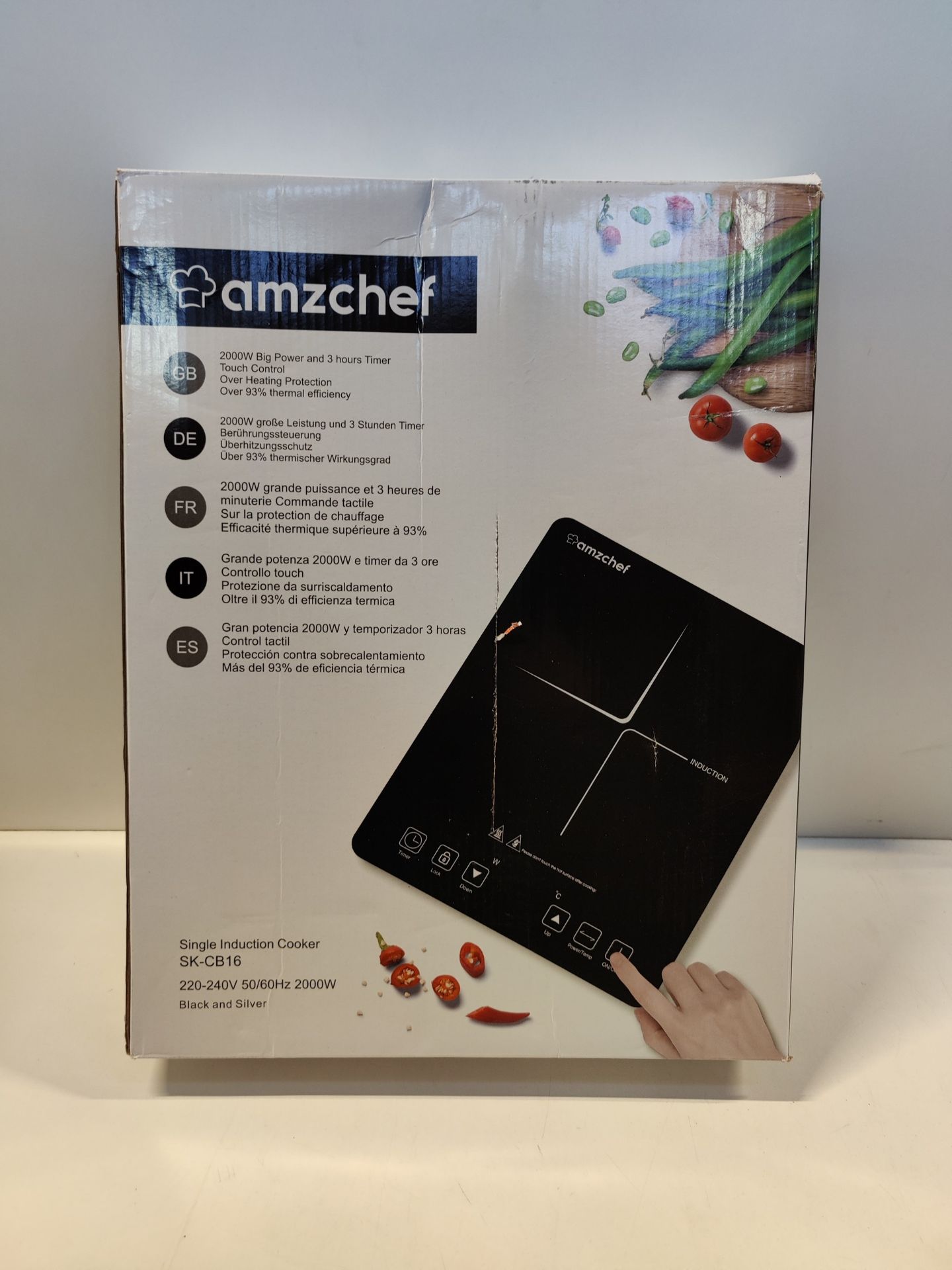 RRP £66.99 AMZCHEF Single Induction Cooker - Image 2 of 2