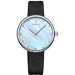 RRP £46.90 ROROLOVE Women's Watch 3 Real Diamonds Mother of Pearl