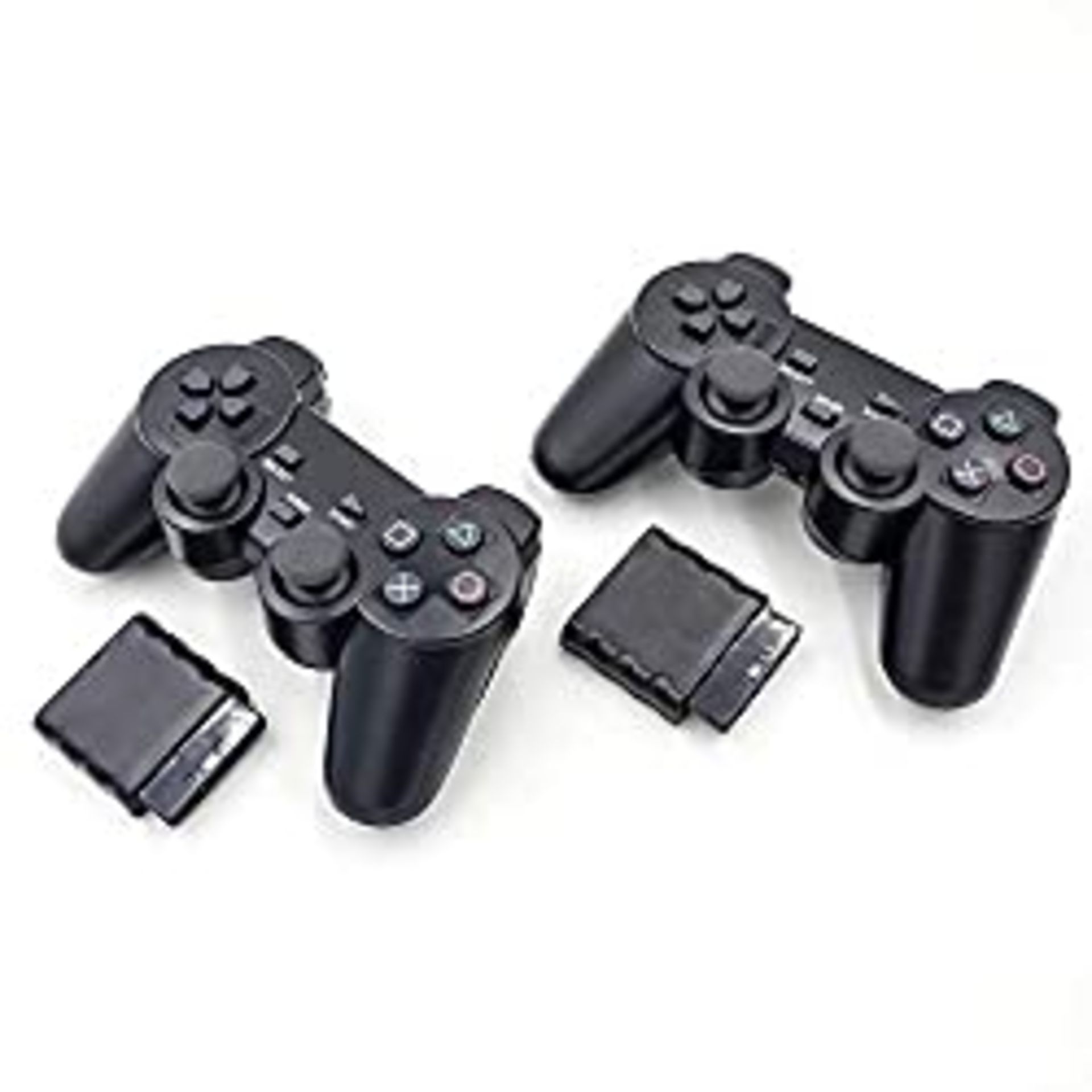 RRP £26.79 2pcs Wireless RF Vibration Game Controller Gamepad For Playstation 2 PS2
