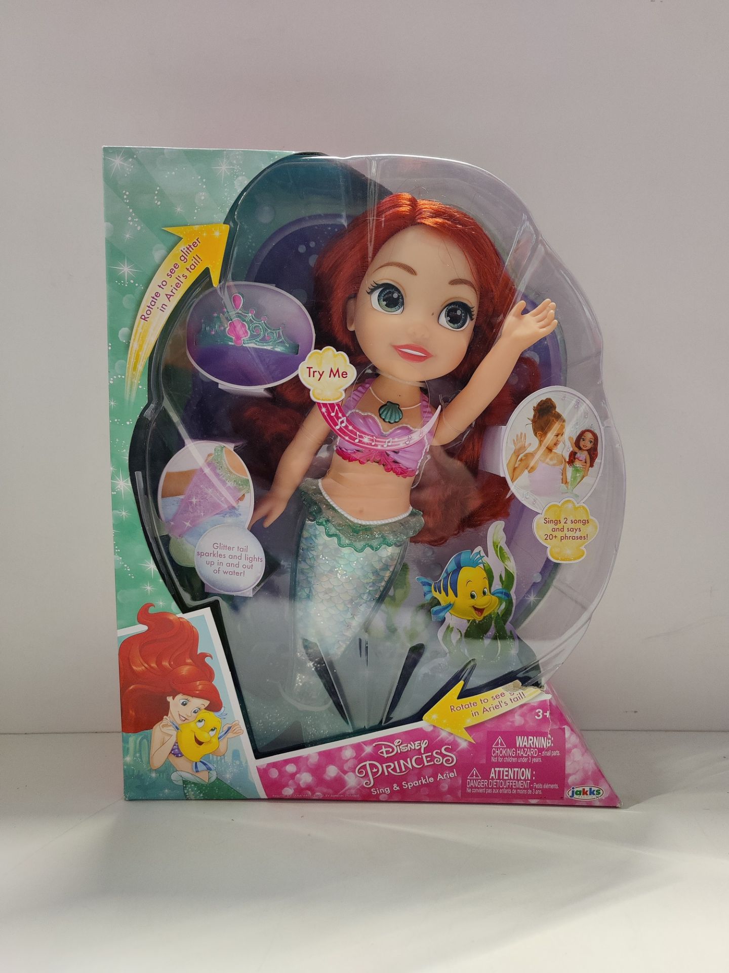 RRP £37.75 Disney 78869 Sing & Sparkle Ariel Doll, Multicoloured - Image 2 of 2