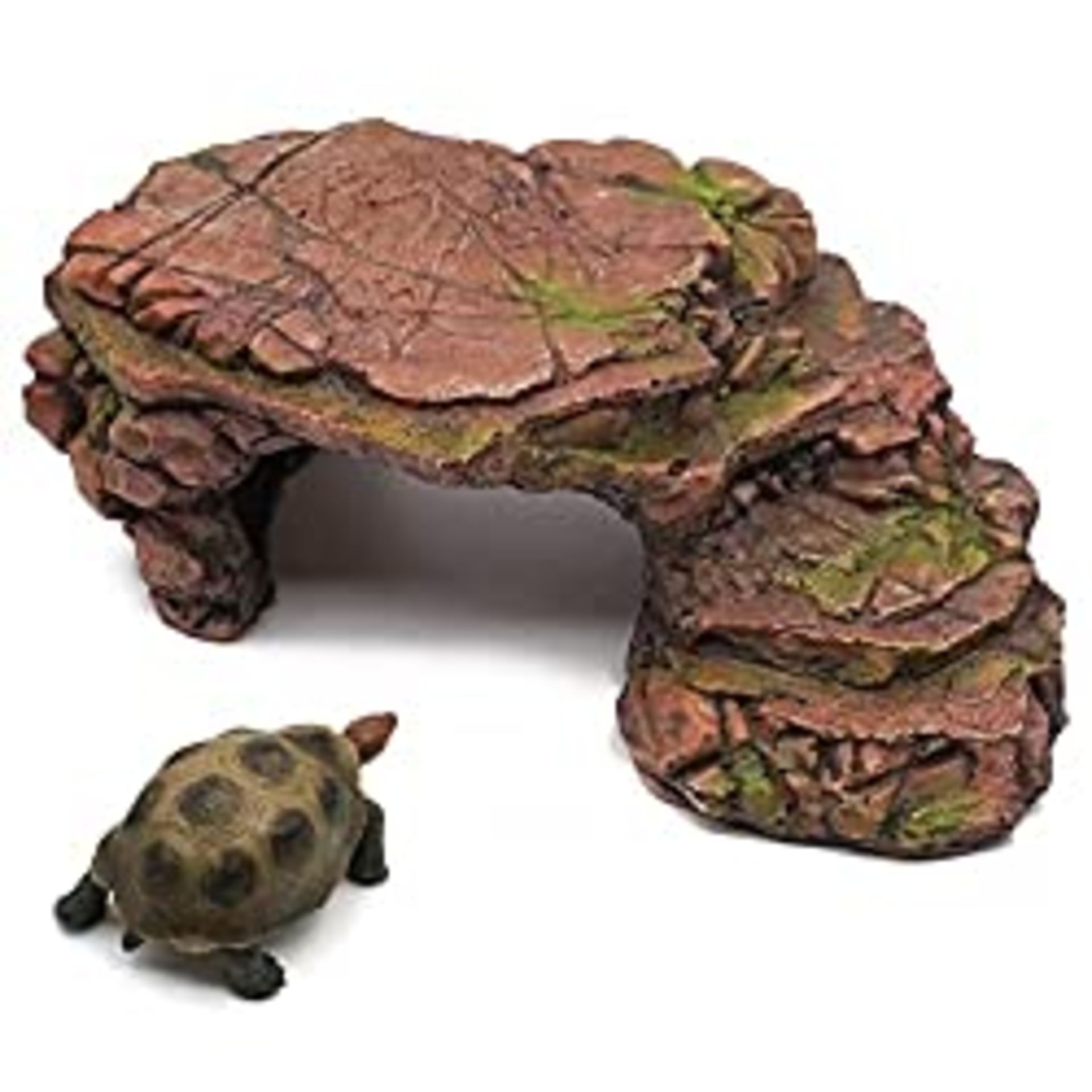 RRP £24.55 nomal Turtle Basking Platform with Rock Ladder Reptile