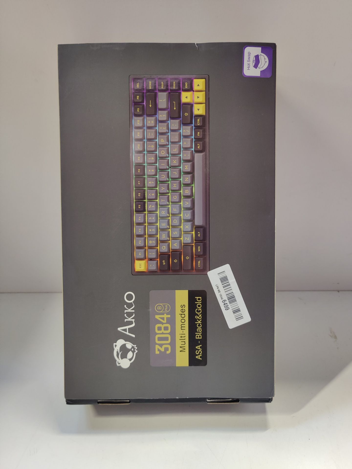 RRP £105.47 Akko 3084B RGB Mechanical Gaming Keyboard - Image 2 of 2