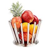 RRP £20.09 Belle Vous Silver Stainless Steel Creative Fruit Basket