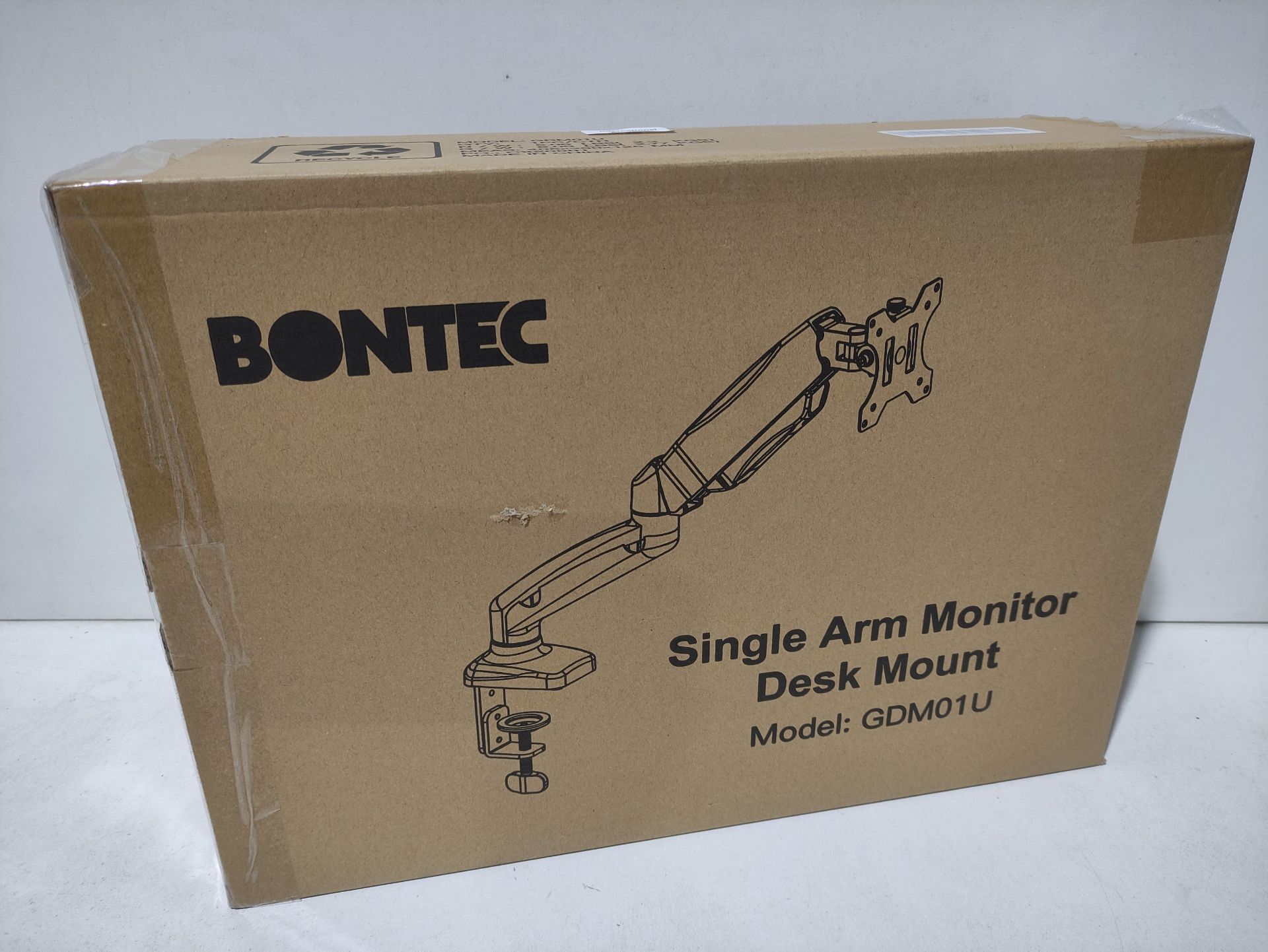 RRP £39.29 BONTEC Single Monitor Arm for 13-32 inch LED LCD Screens - Image 2 of 2