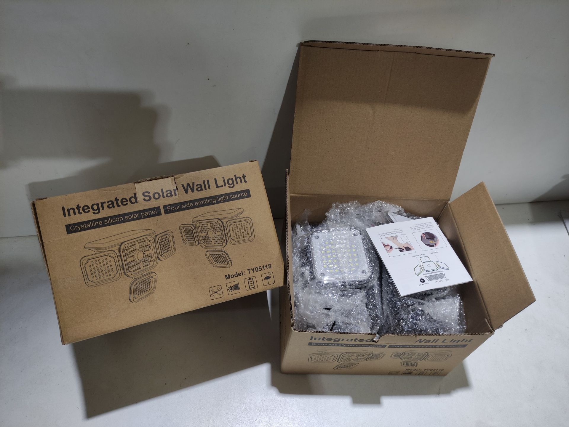 RRP £35.97 BRAND NEW STOCK 2 Pack Solar Security Lights Outdoor Motion Sensor - Image 2 of 2