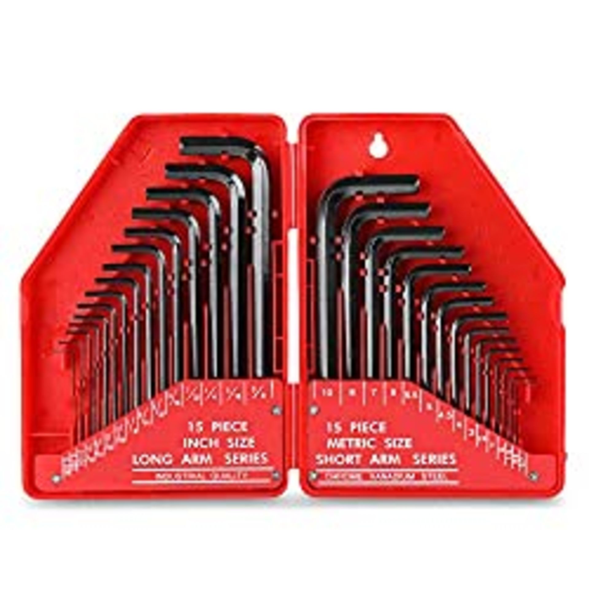 RRP £16.74 Hi-Spec 30pc Imperial & Metric Hex Allen Key Wrench