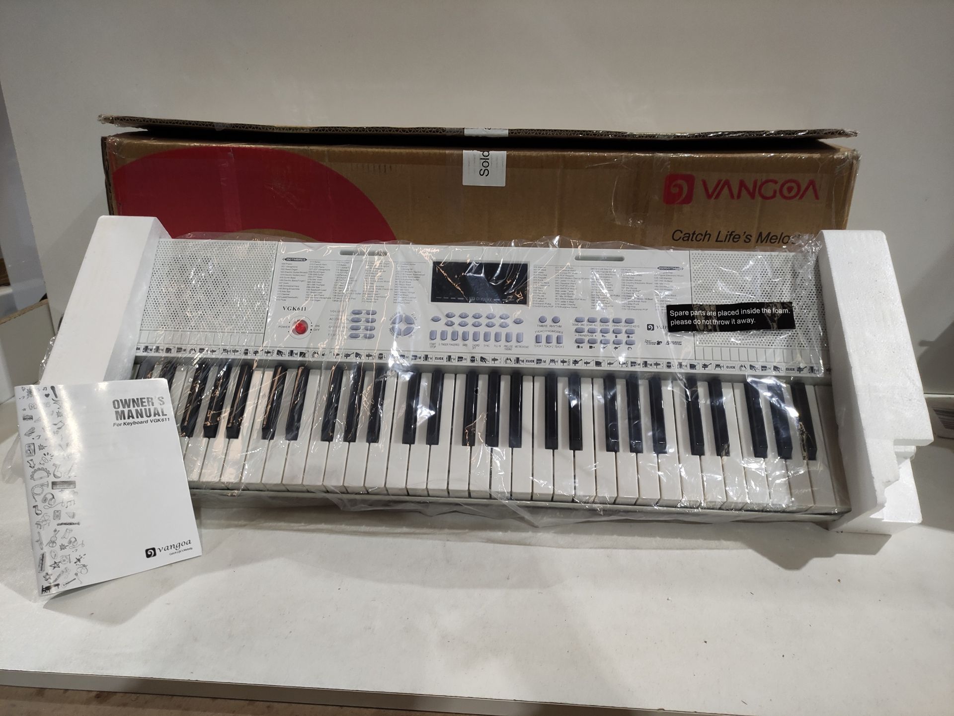 RRP £103.78 Vangoa Electric Piano Keyboard 61 Lighted Mini Key - Image 2 of 2
