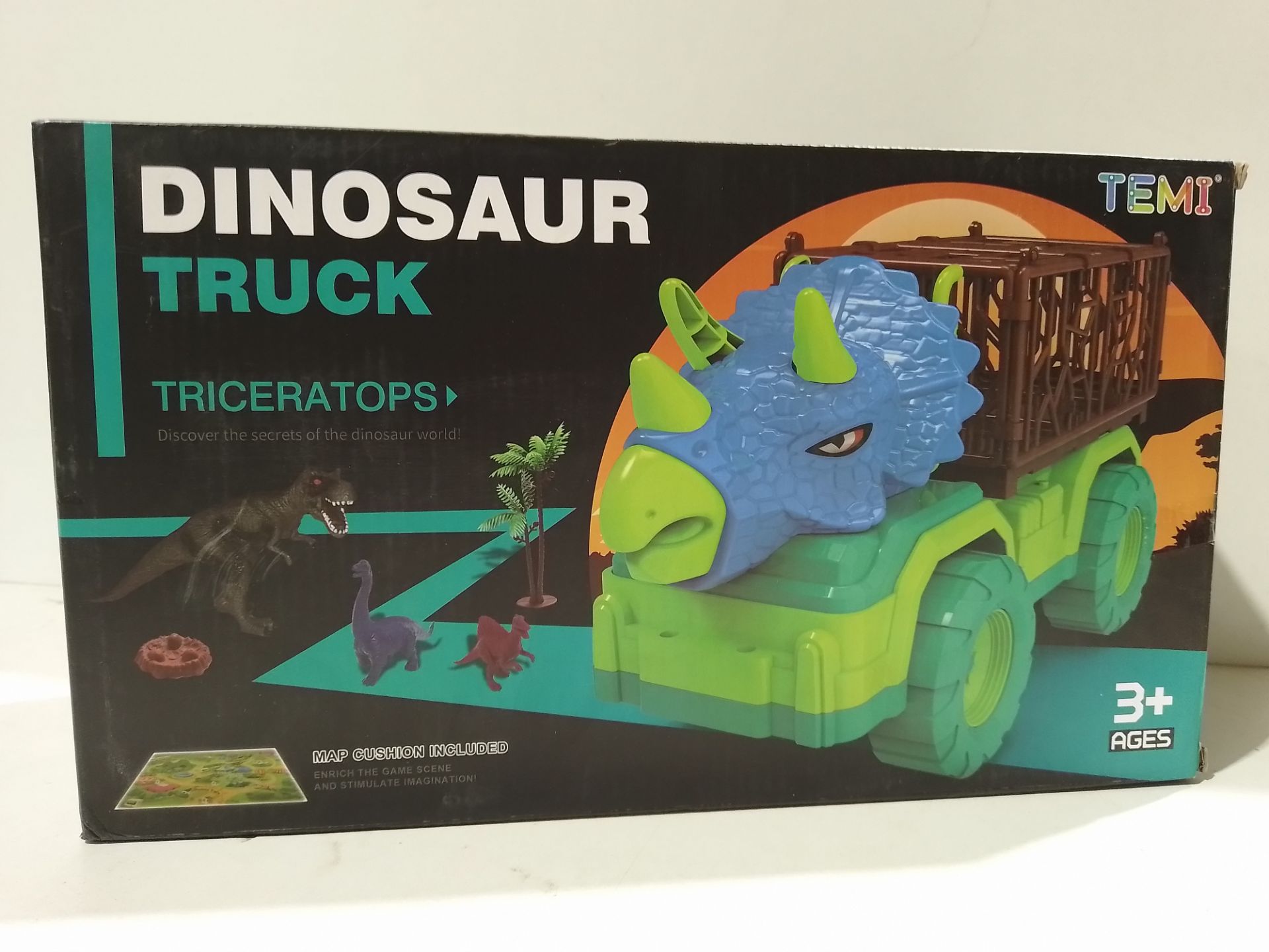 RRP £33.49 TEMI Dinosaur Truck Toy for Kids 3-5 Years Old - Image 2 of 2