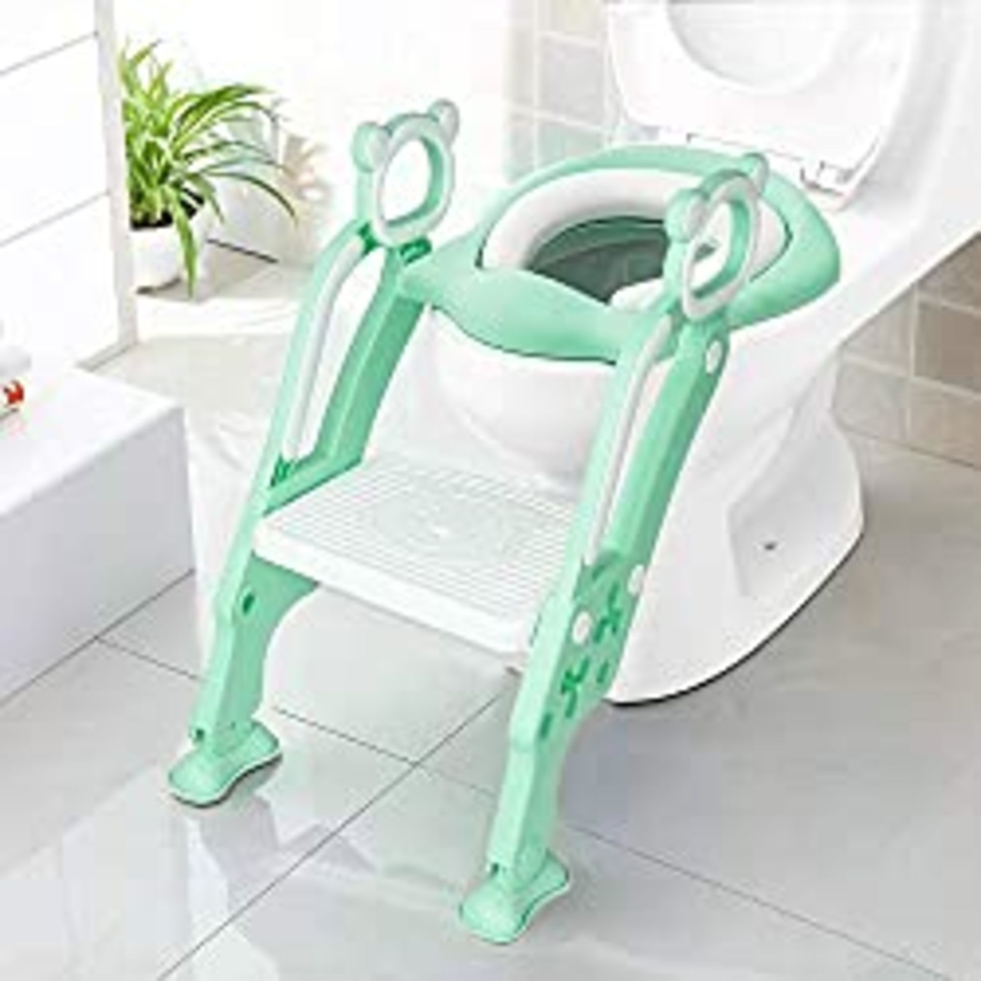 RRP £24.37 KEPLIN Toddler Toilet Training Seat Ladder with Sturdy