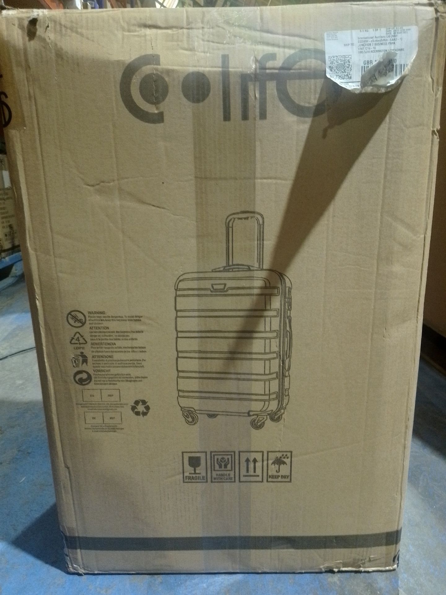 RRP £200.99 COOLIFE Suitcase Trolley Carry On Hand Cabin Luggage - Image 2 of 2