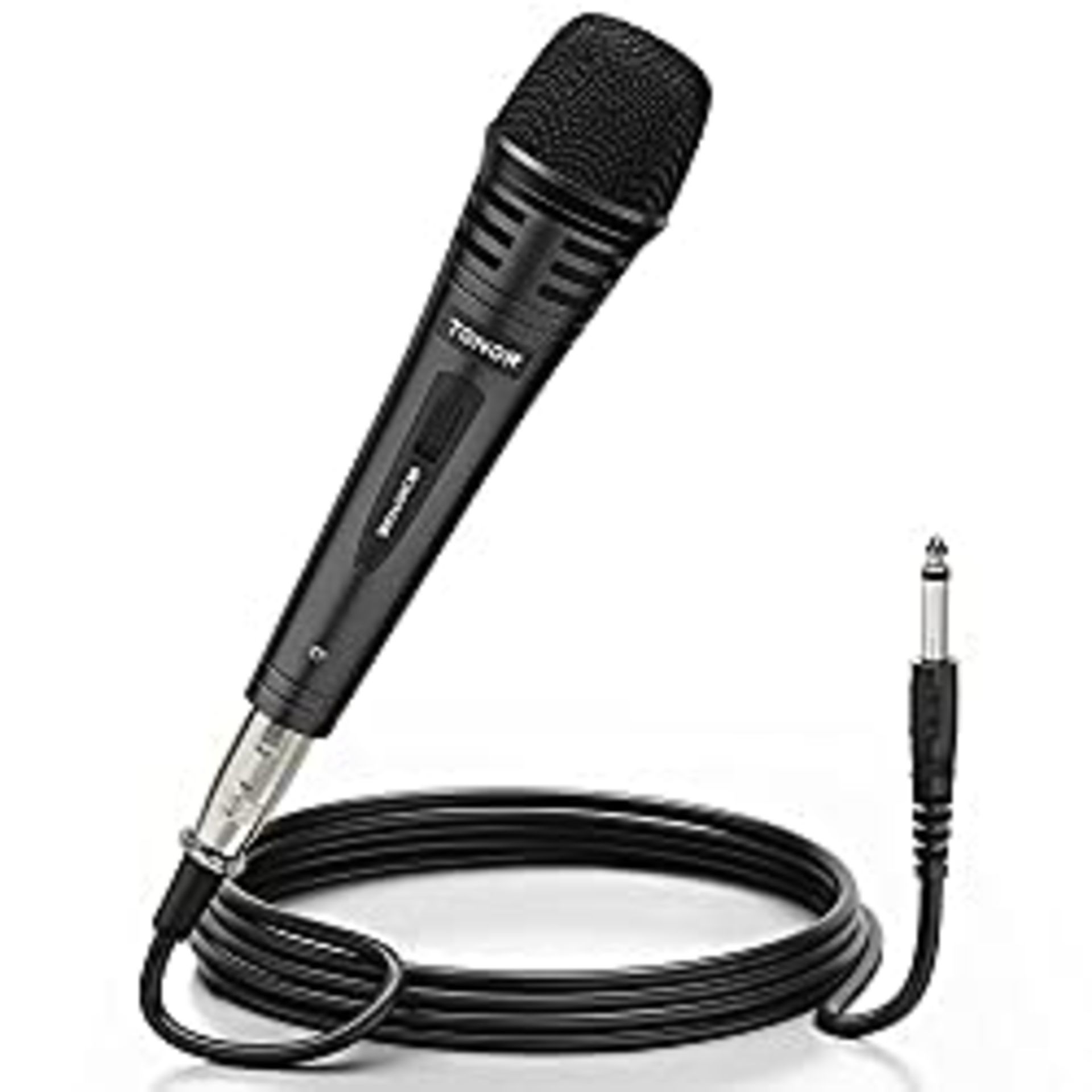RRP £24.55 BRAND NEW STOCK TONOR Dynamic Karaoke Microphone for Singing with 16.4ft XLR Cable