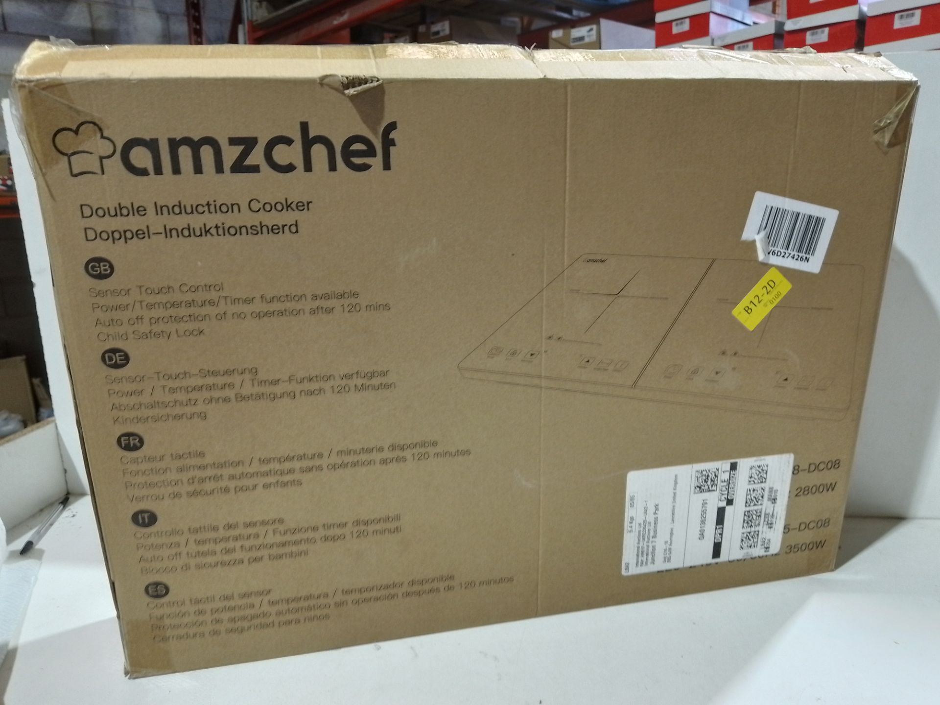 RRP £110.09 AMZCHEF Double Induction Hob - Image 2 of 2