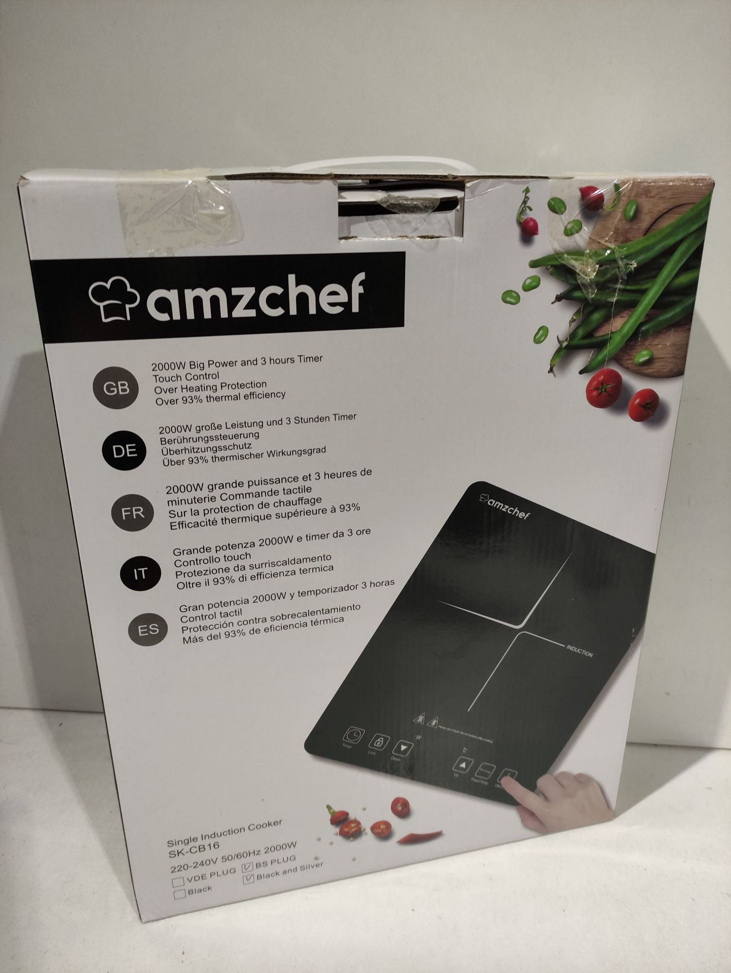 RRP £66.99 AMZCHEF Single Induction Cooker - Image 2 of 2