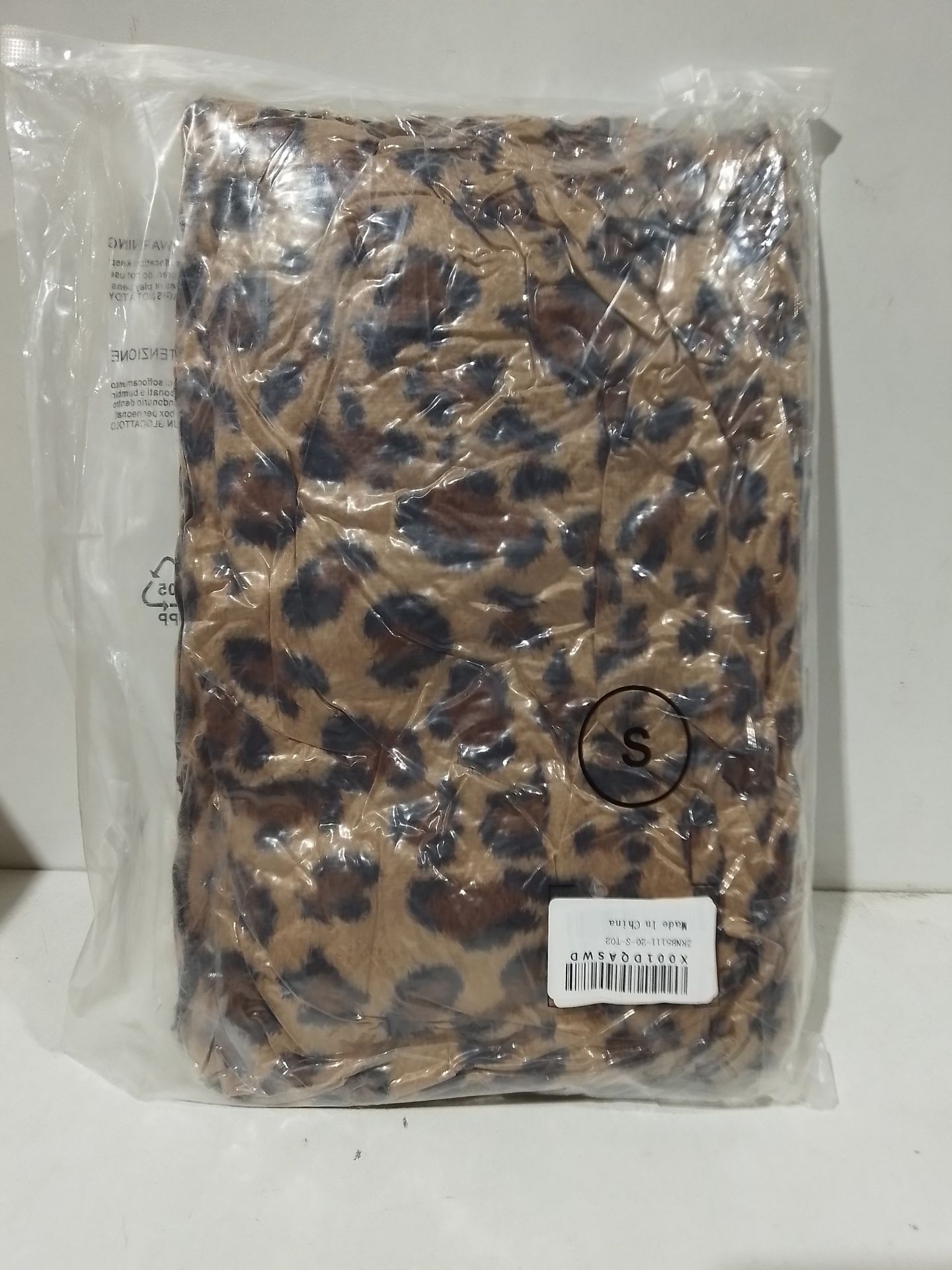 RRP £28.46 BRAND NEW STOCK BLENCOT Women Leopard Coat Chunky Faux Fur Cardigan - Image 2 of 2