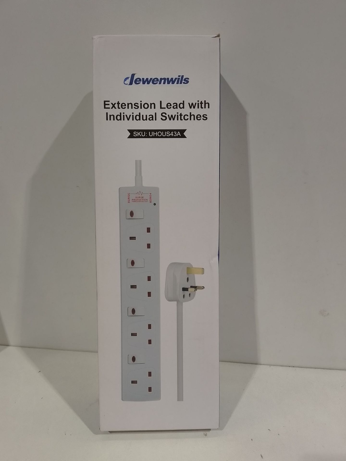 RRP £14.28 DEWENWILS 4 Way Surge Protected Extension Lead with - Image 2 of 2