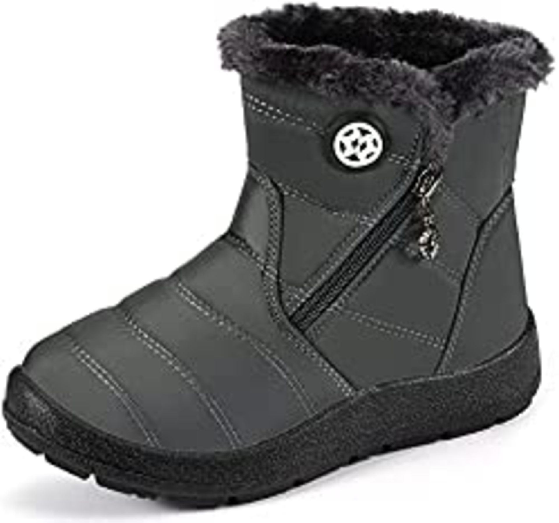 RRP £30.35 Gaatpot Kids Snow Boots Boy's Girl's Warm Fur Lined