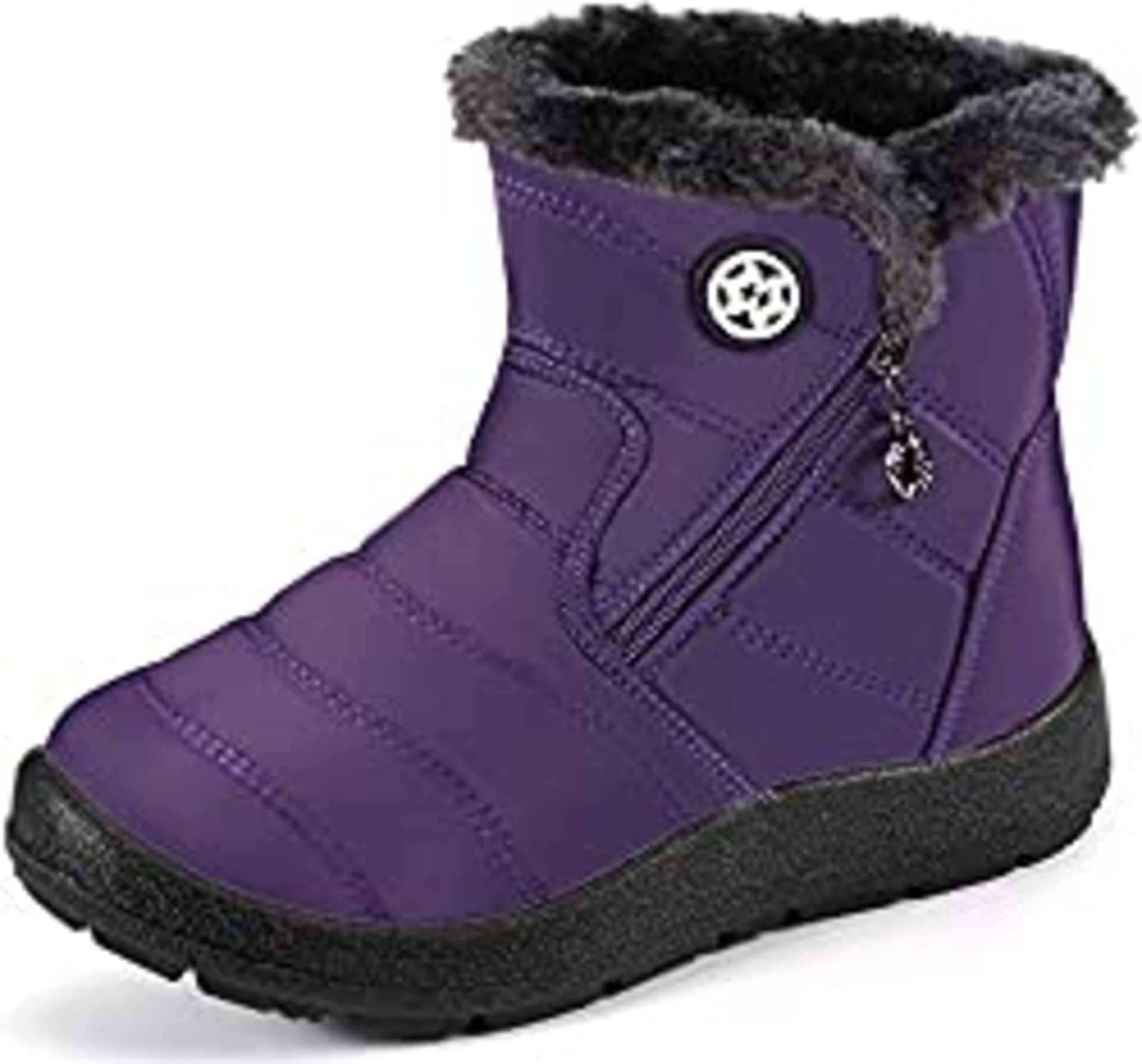 RRP £30.22 Gaatpot Kids Snow Boots Boy's Girl's Warm Fur Lined