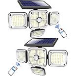 RRP £35.97 BRAND NEW STOCK 2 Pack Solar Security Lights Outdoor Motion Sensor