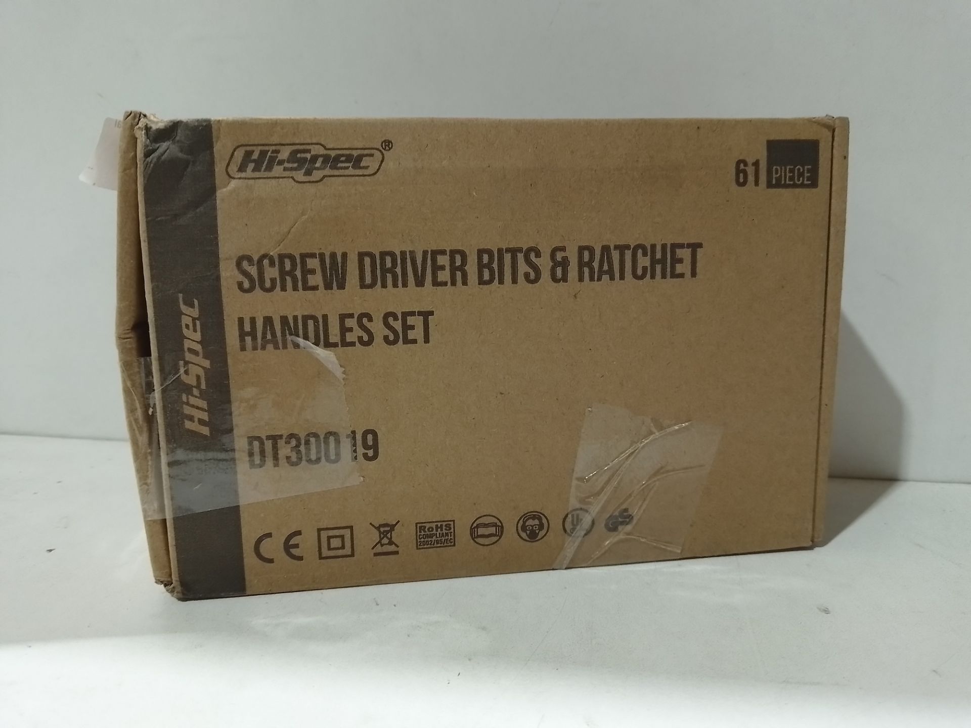 RRP £24.55 Hi-Spec 61pc 1/4 Hex Driver Bits & Socket Set with - Image 2 of 2