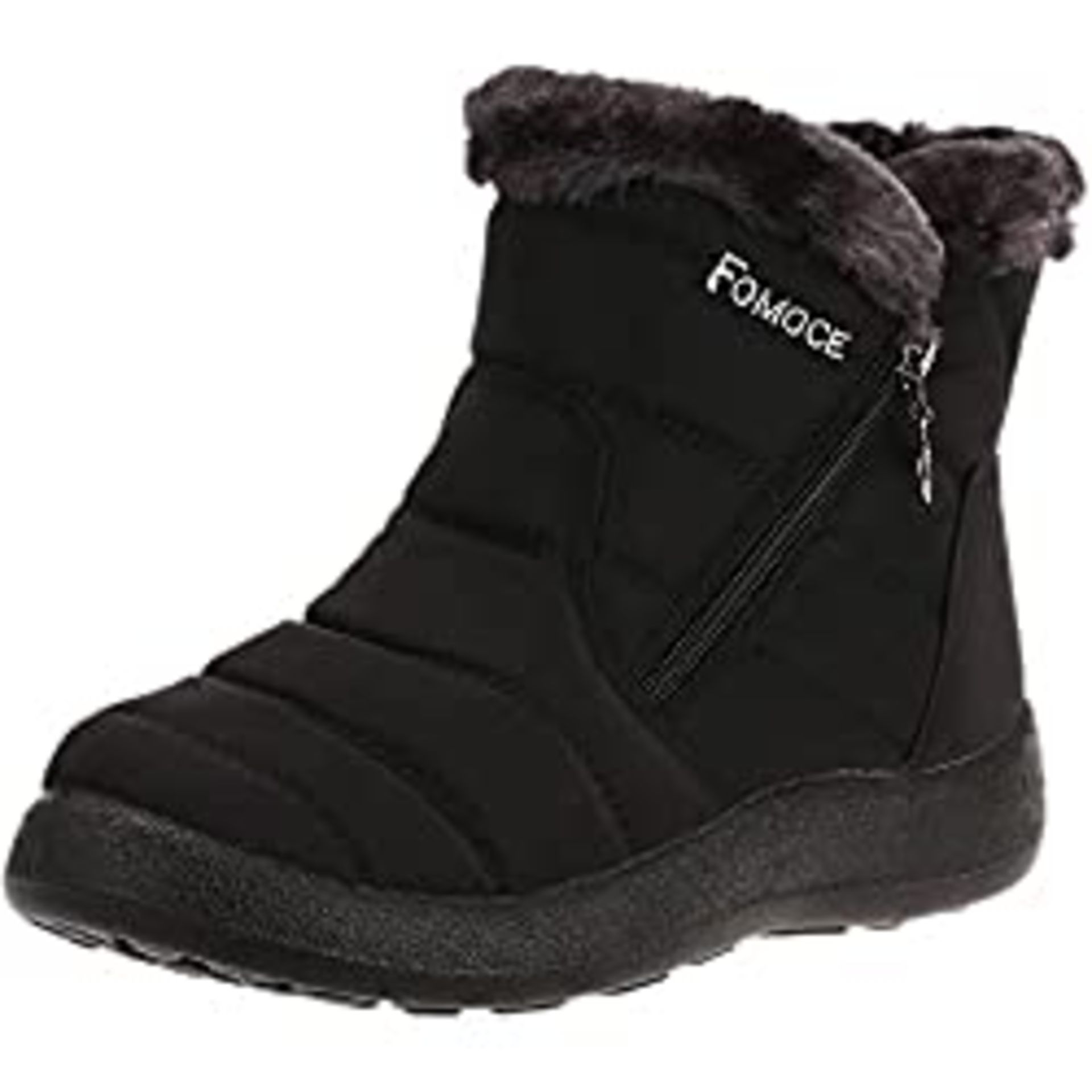 RRP £32.44 FOMOCE Winter Warm Boots Women Flat Snow Boots Fur