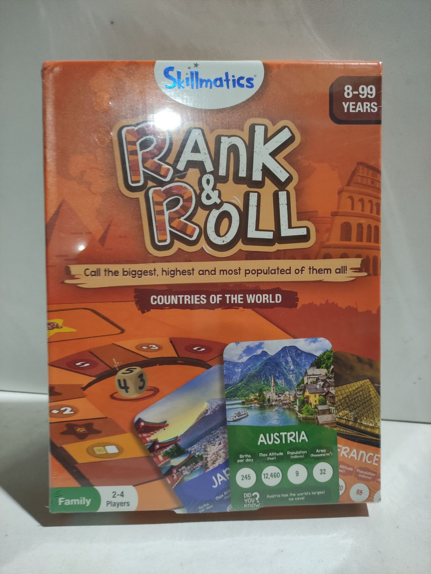 RRP £24.55 Skillmatics Trump Card & Board Game - Rank & Roll Countries of The World - Image 2 of 2